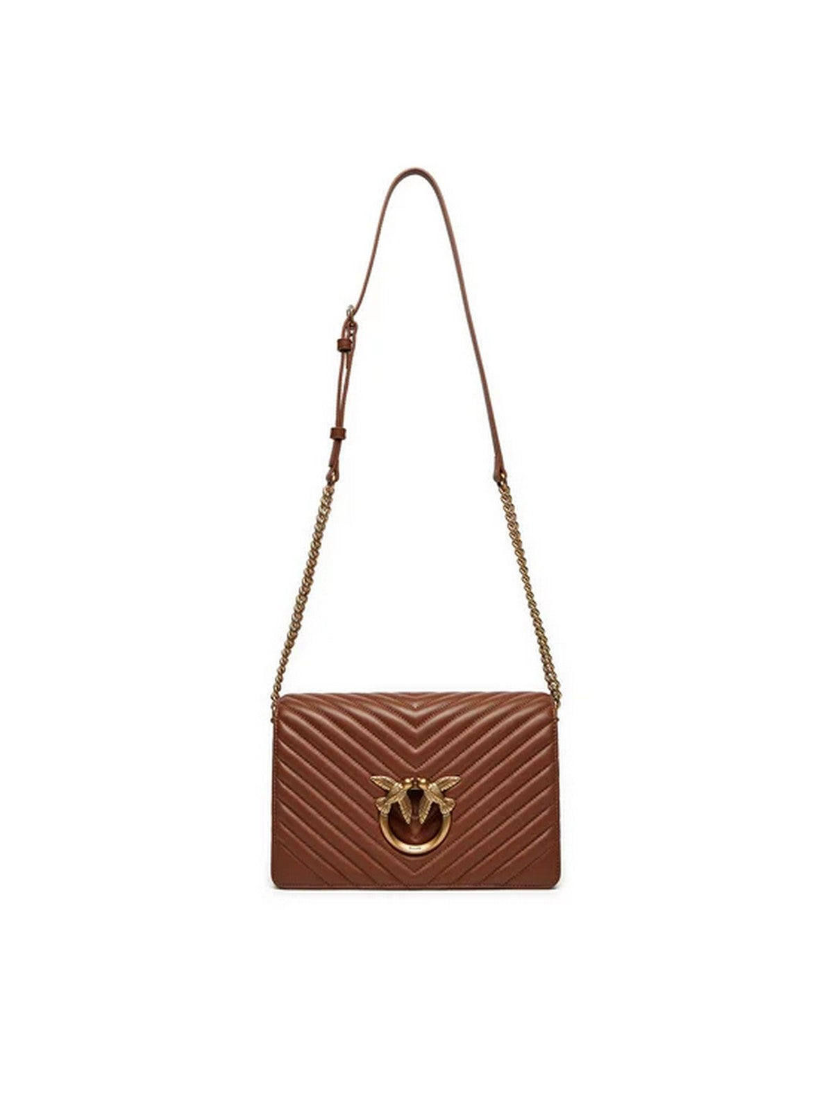 PINKO Sac Femme Love Click Classic Sheep Nappa 100063-A0GK L48Q Brown