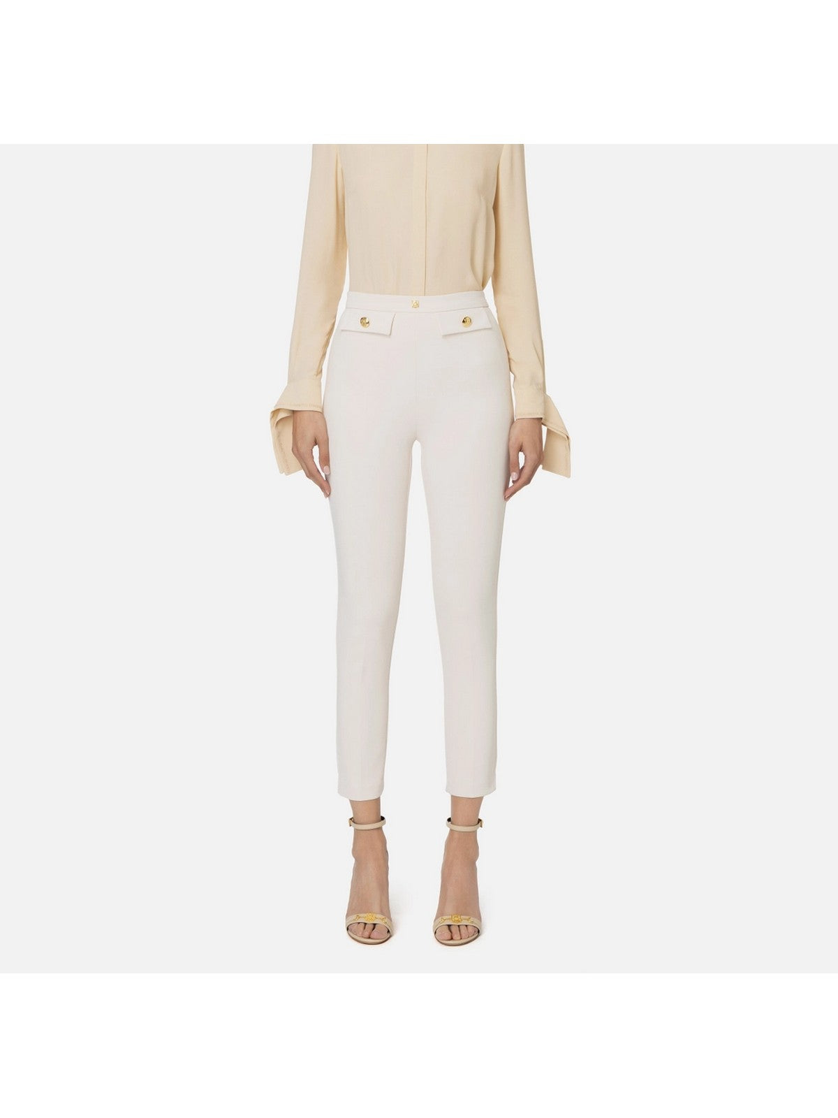 ELISABETTA FRANCHI Pantalons pour femmes PA02446E2 193 Blanc