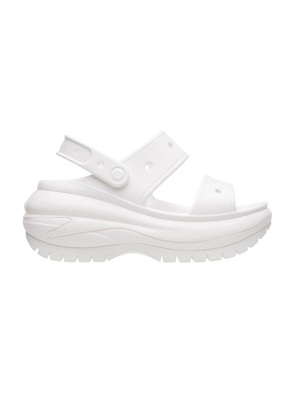 CROCS Femme Classic Mega Crush Sandal W 207989 100 Blanc