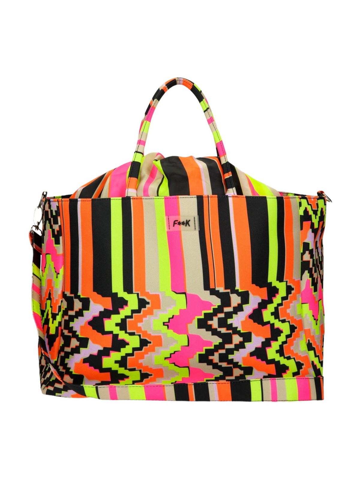 Sac de plage pour femmes F**K FK24-A030X07 Multicolore