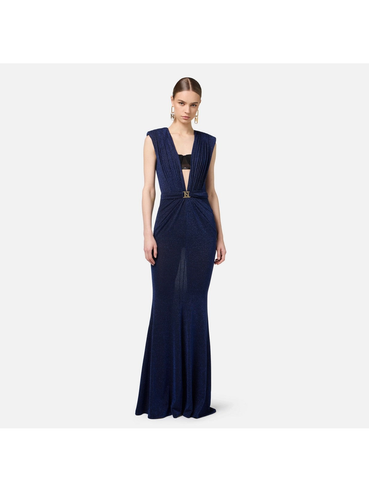 ELISABETTA FRANCHI Robe Femme AB68547E2 CM5 Bleu