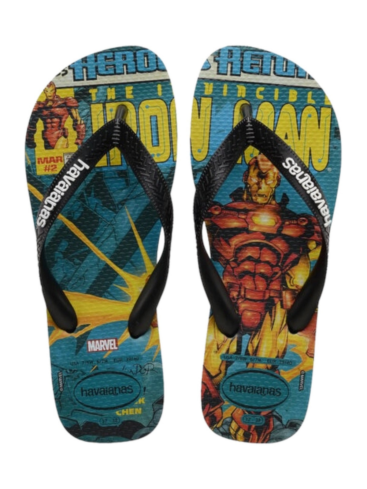 Tongs HAVAIANAS Hommes Hav. Top Marvel Classic 4147012.5266 Vert