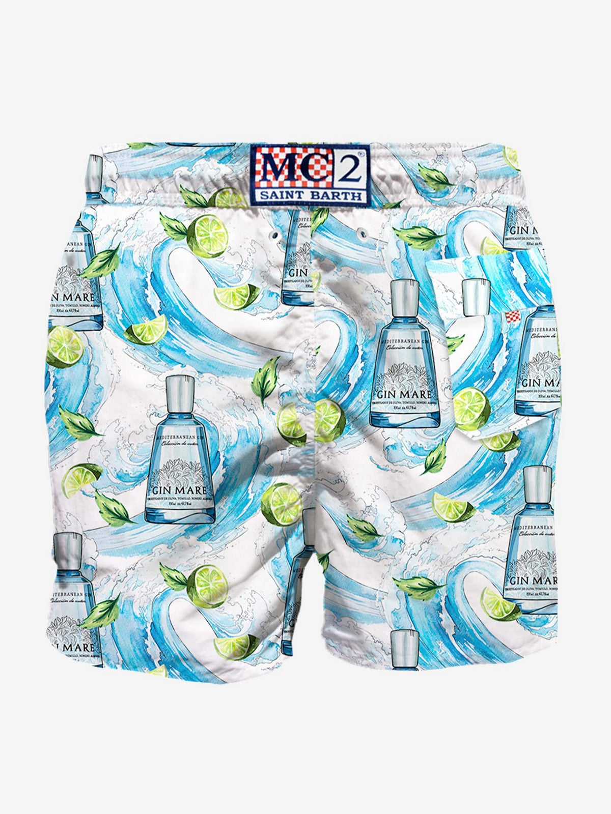 MC2 SAINT BARTH Maillot de bain homme GUSTAVIA 03521F Blanc