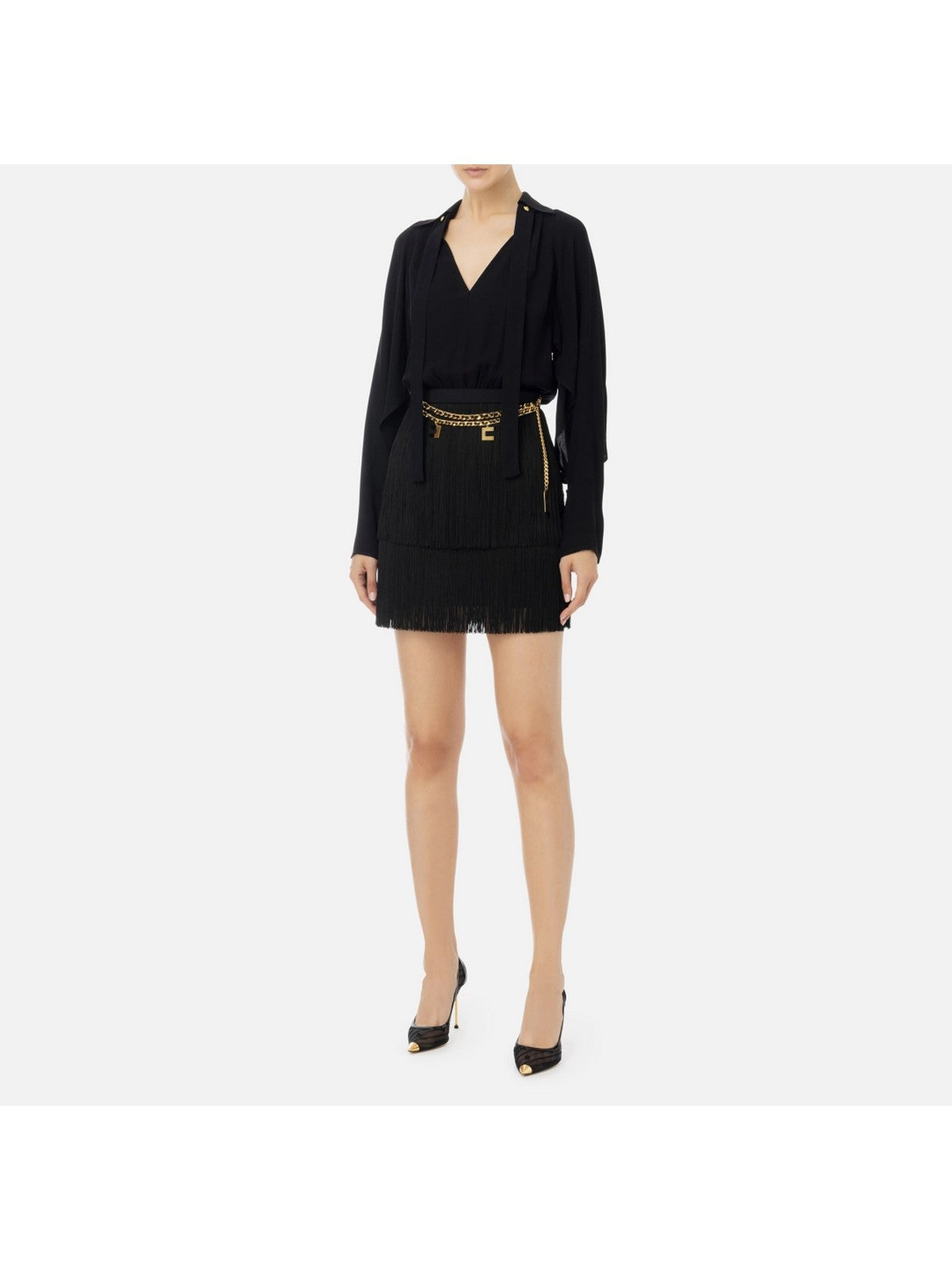 ELISABETTA FRANCHI Robe pour femme AB65446E2 110 Noir