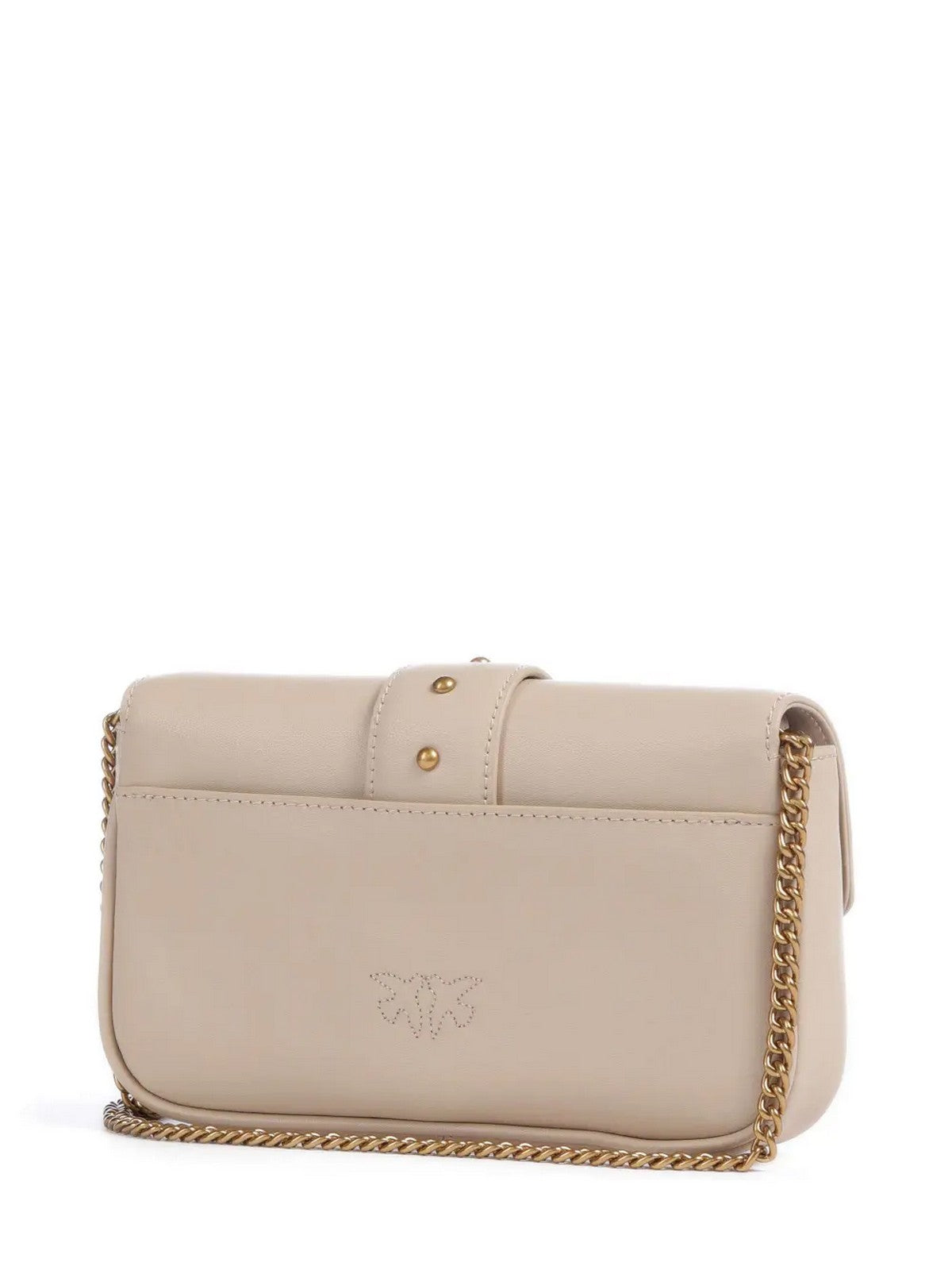 PINKO Sac Femme Love One Pocket C Veau Soie 100061-A0F1 C50Q Beige