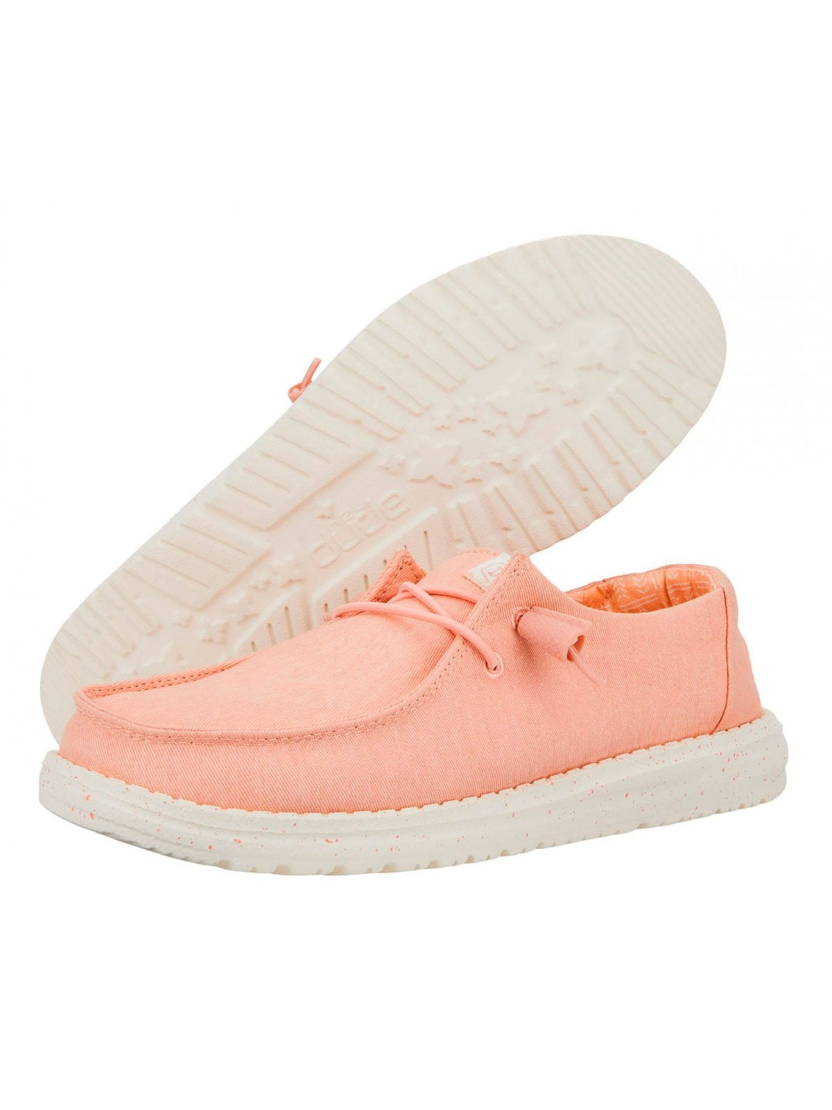 HEY DUDDE Mocassin Wendy Canvas HD.40902 680 Rose pour femme