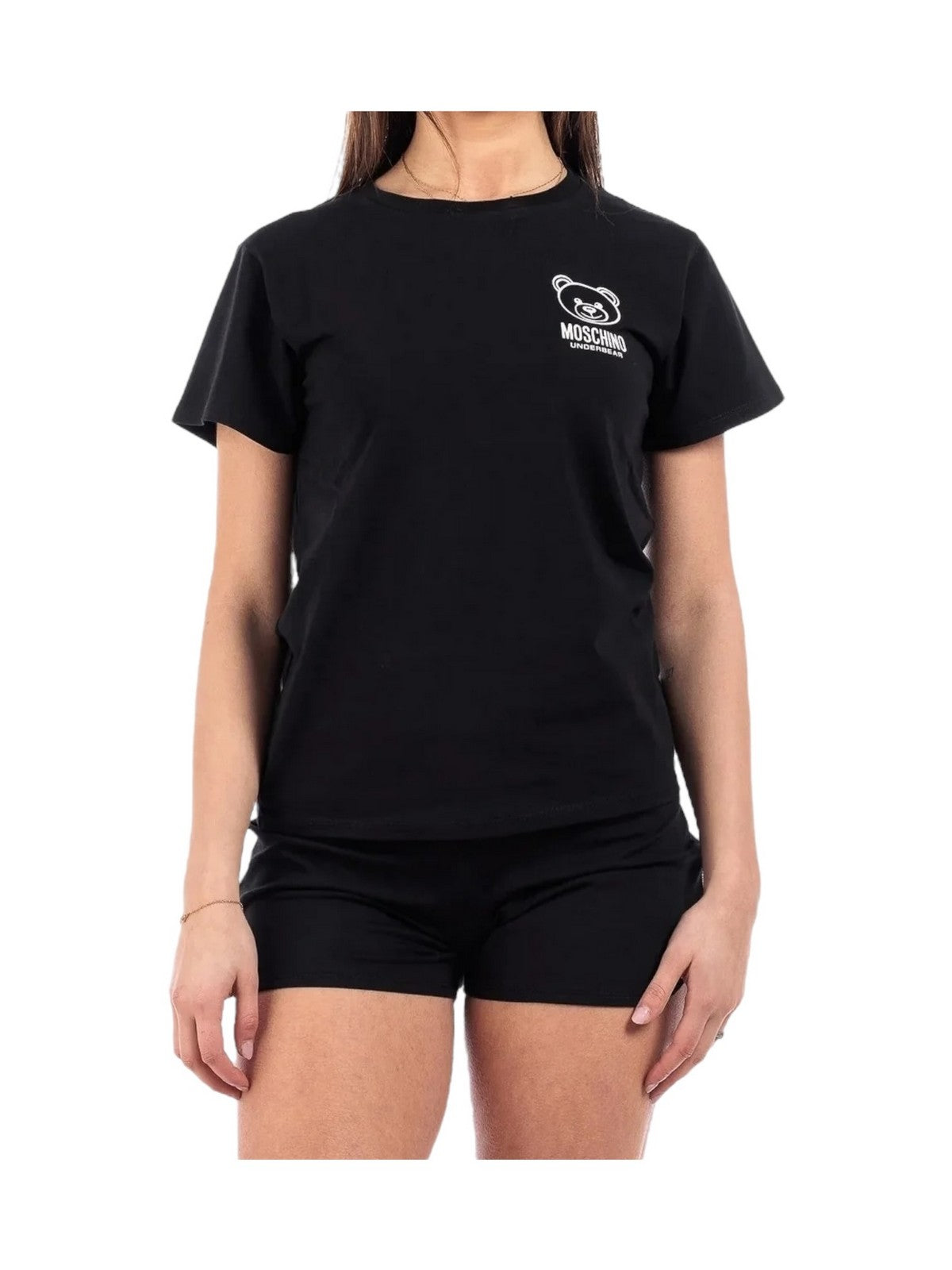 MOSCHINO UNDERWEAR T-shirt et polo pour femmes 241V6A0703 4406 555 Noir