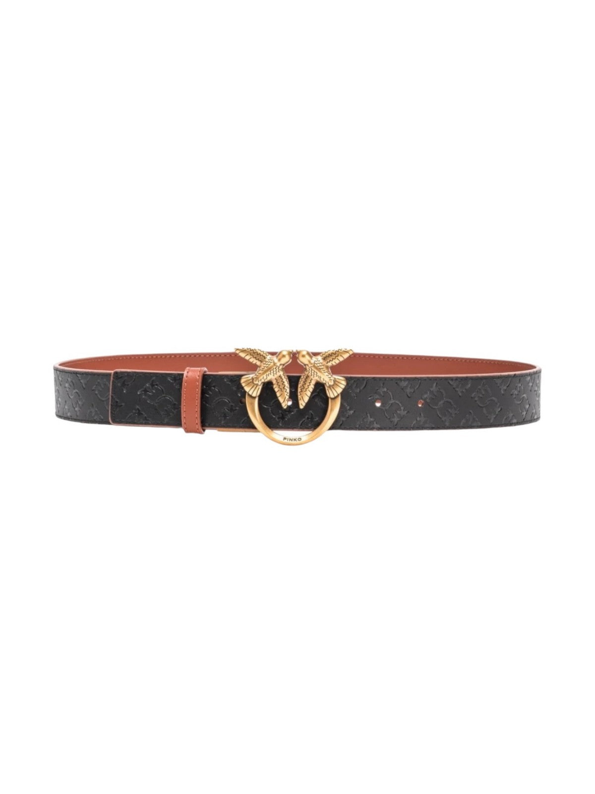 PINKO Femmes Ceinture Love Berry H3 Vit.Seta Mo 100125-A1Z6 LZ9Q Noir