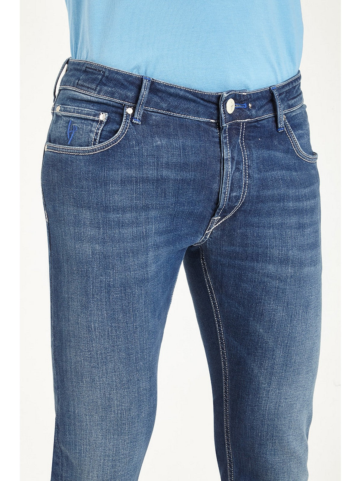 HANDPICKED ORVIETO Jeans Hommes 03140W2 002 Bleu