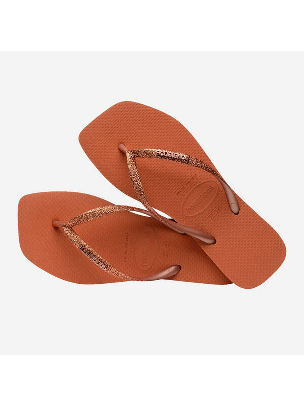 HAVAIANAS Tongs pour femmes Hav. Square glitter 4148102.4919 Orange