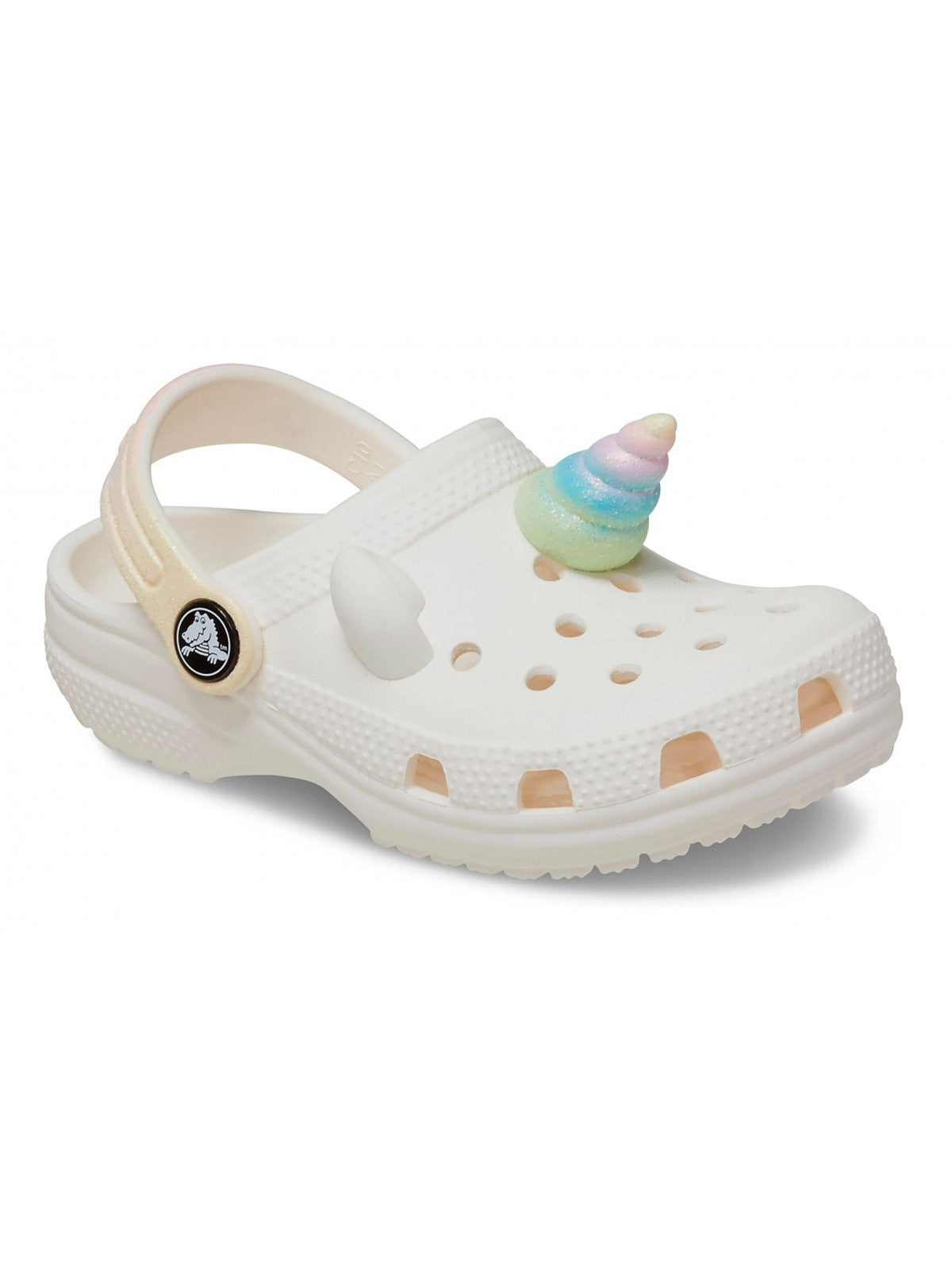 CROCS Slipper Kids and teens Cls IAM Rainbow Unicorn Clog T 209701 0WV White