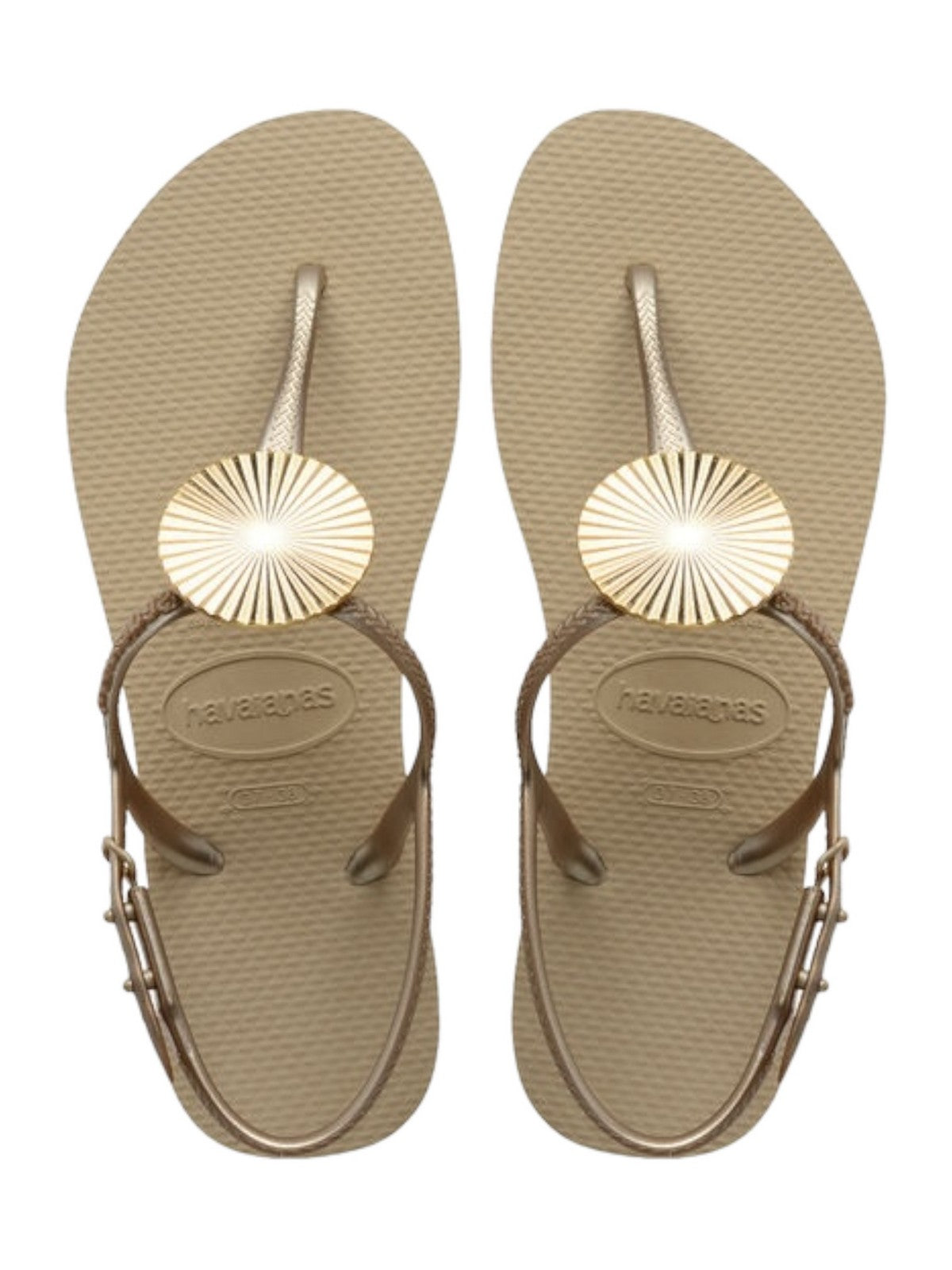 HAVAIANAS Tongs pour femmes Hav. Twist Metal 4148924.0154 Beige