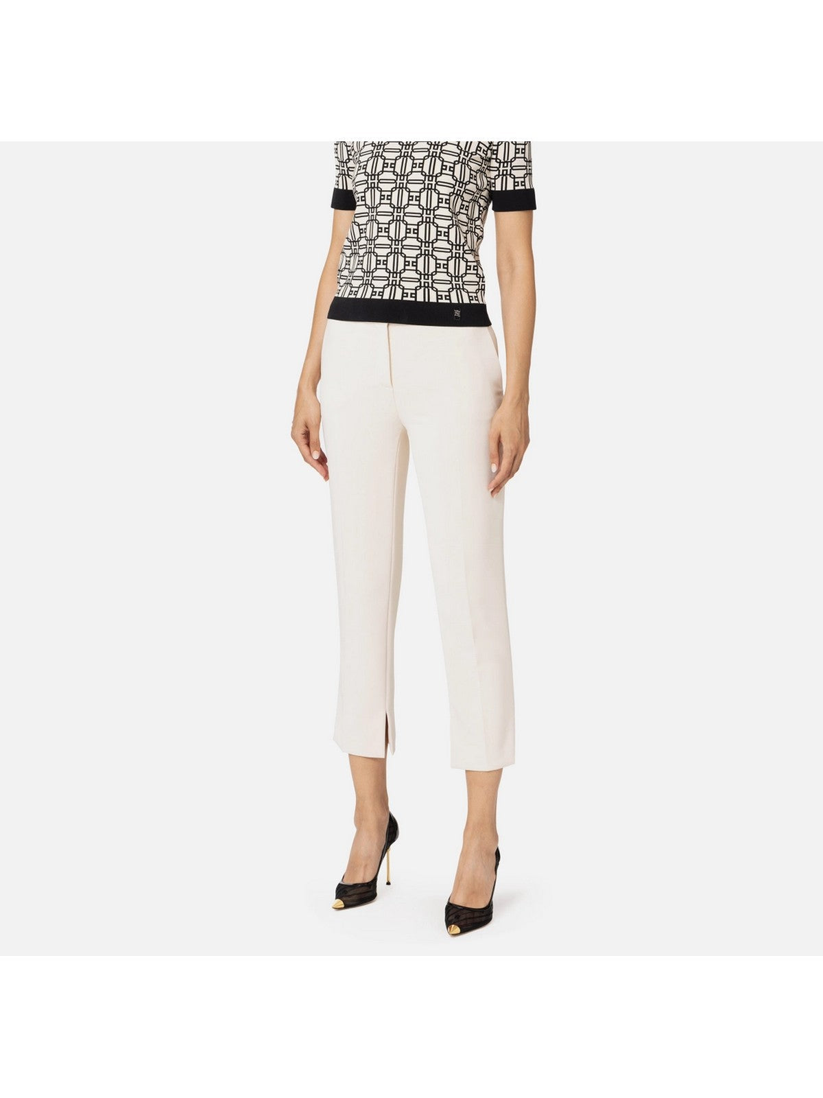 ELISABETTA FRANCHI Pantalons pour femmes PA05447E2 193 Blanc