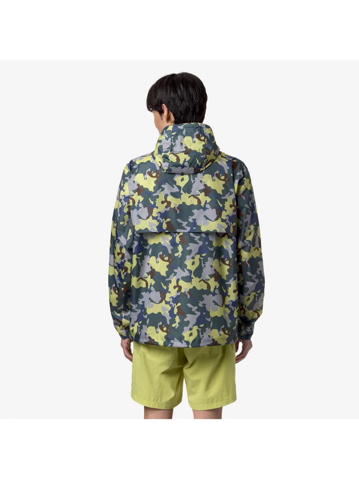 K-WAY Hommes Cleon Ripstop Graphic Jacket K61238W AI7 Green