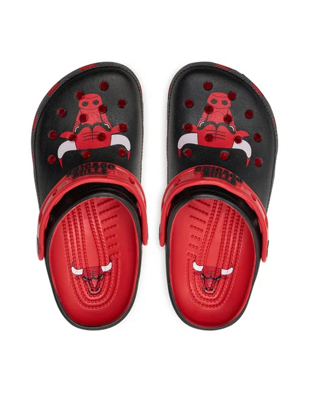 CROCS Hommes NBA Chicago Bulls Classic Slipper Clog 209441 6WC Noir