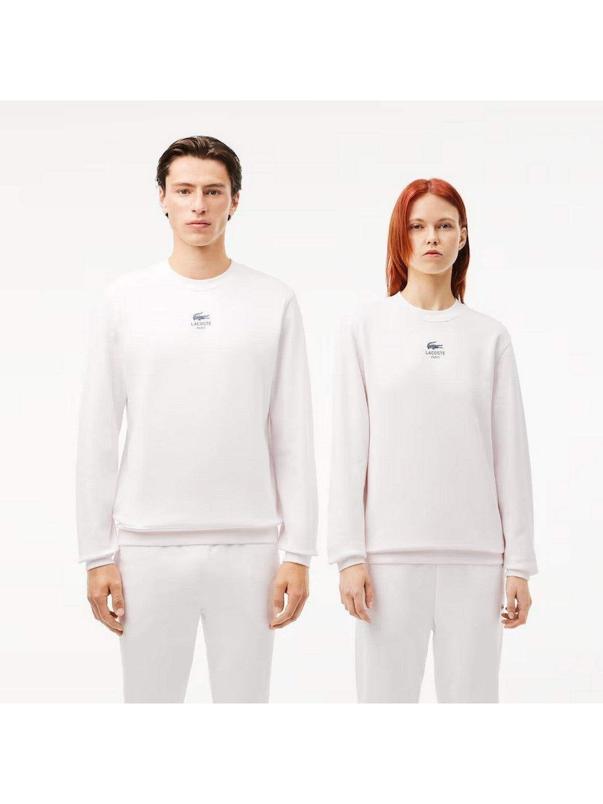 LACOSTE Hommes Sweatshirt SH2736 70V Blanc