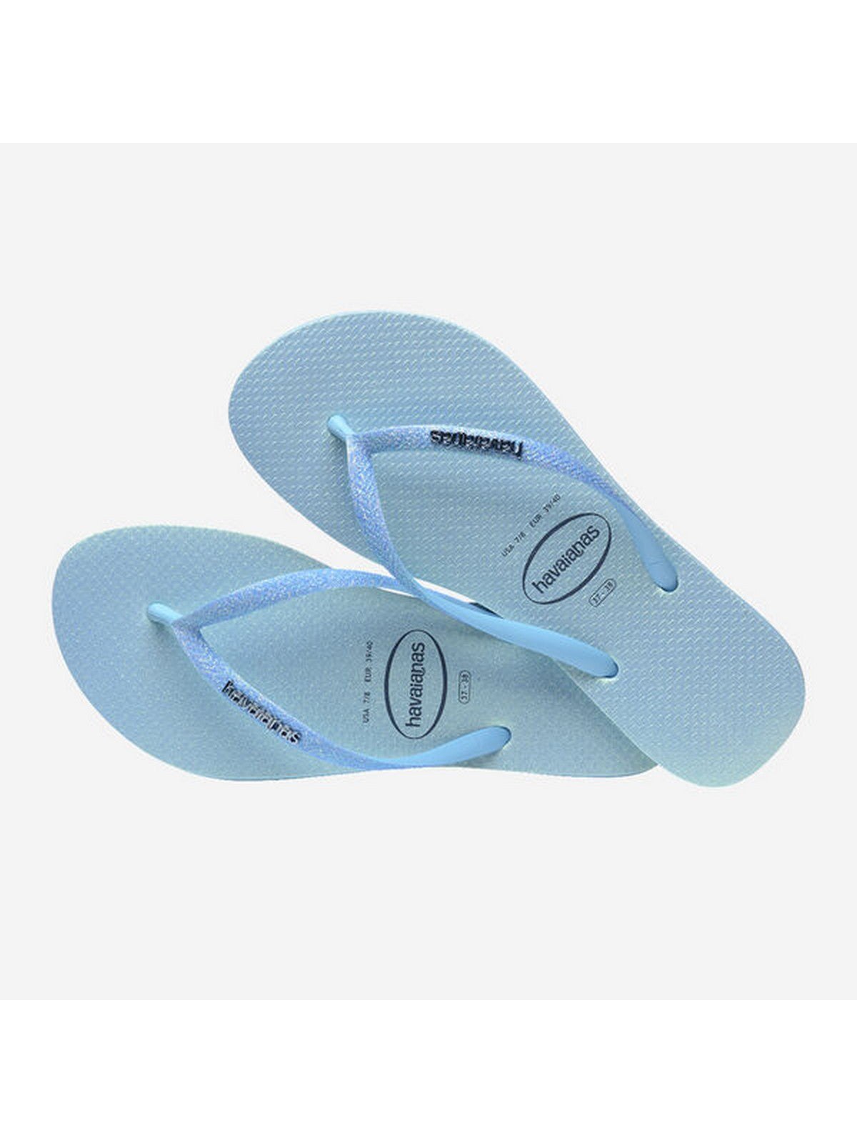 HAVAIANAS Tongs pour femmes Hav. Slim Glitter Iridescent 4148922.1056 Bleu