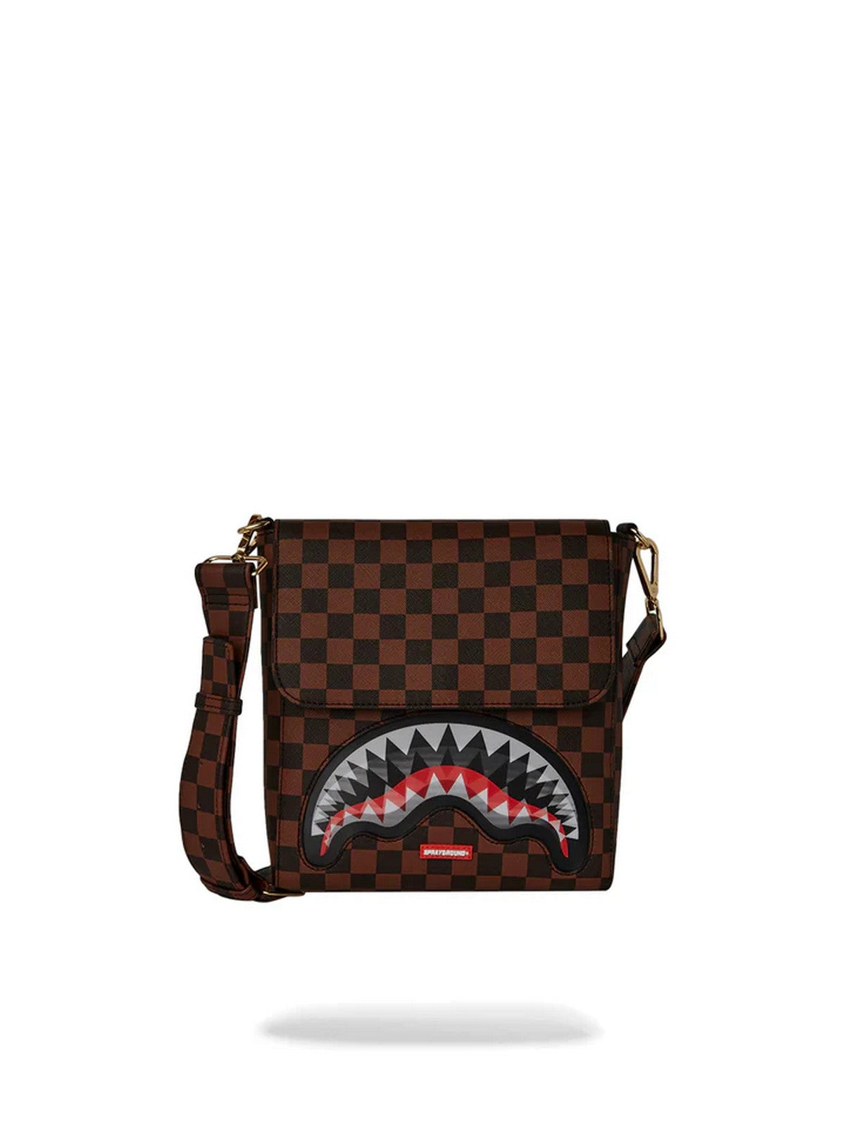 SPRAYGROUND Hommes SIP LENTICULAR CHOMP MESSENGER SLING 910B6522NSZ Marron