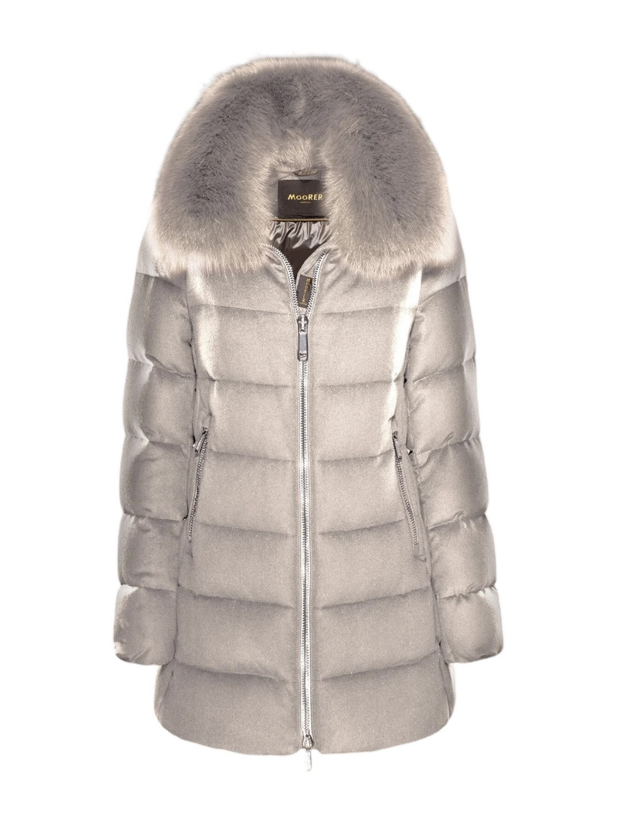 MOORER Doudoune pour femme DORADO-FUR-LS9 MODGI300004 U0215 White