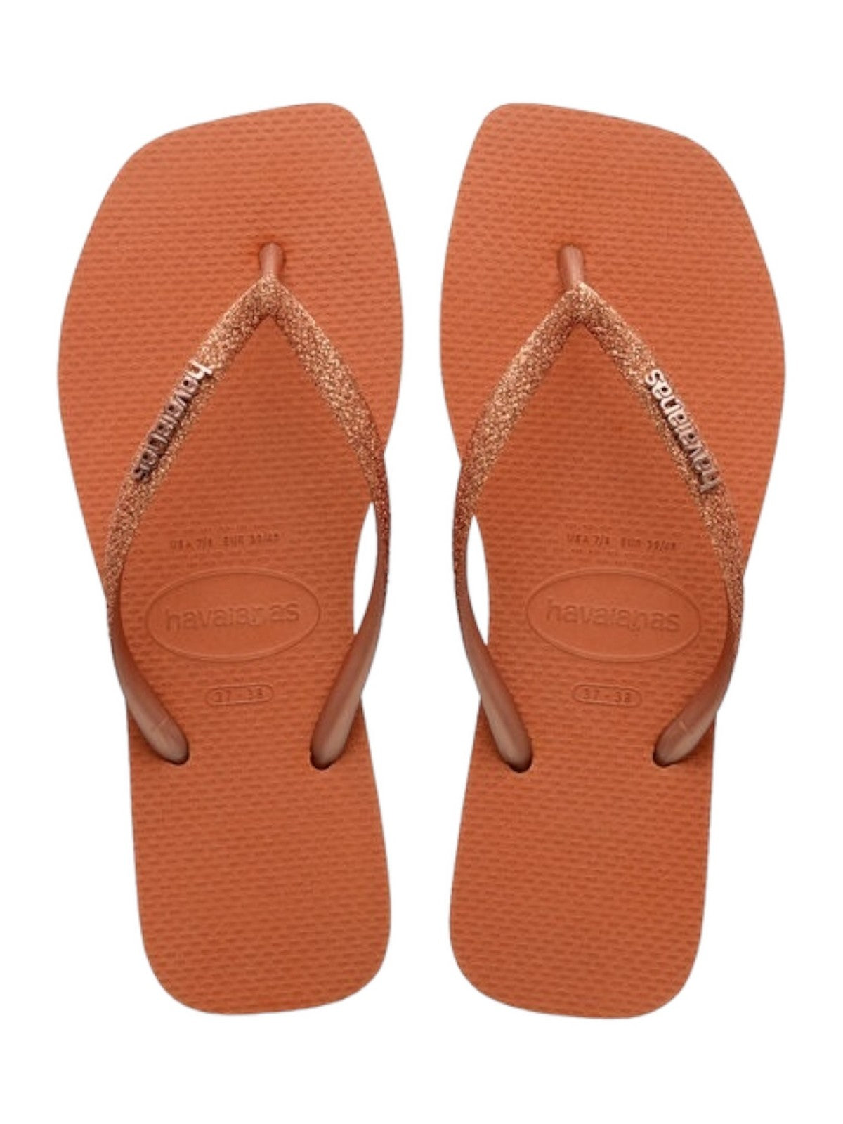 HAVAIANAS Tongs pour femmes Hav. Square glitter 4148102.4919 Orange