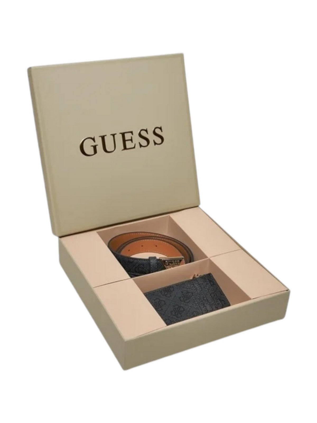 GUESS Cadeau de ceinture pour femme Slg + Mini sac GFBOXW P4402 BLA Noir