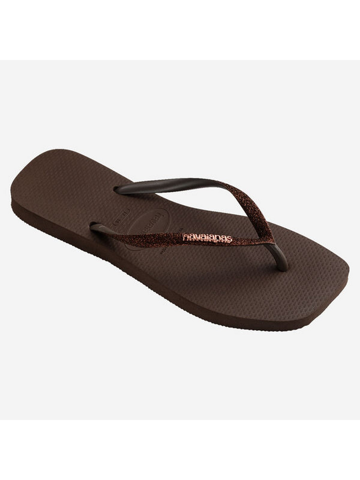 HAVAIANAS Tongs pour femmes Hav. Square glitter 4148102.0727 Marron