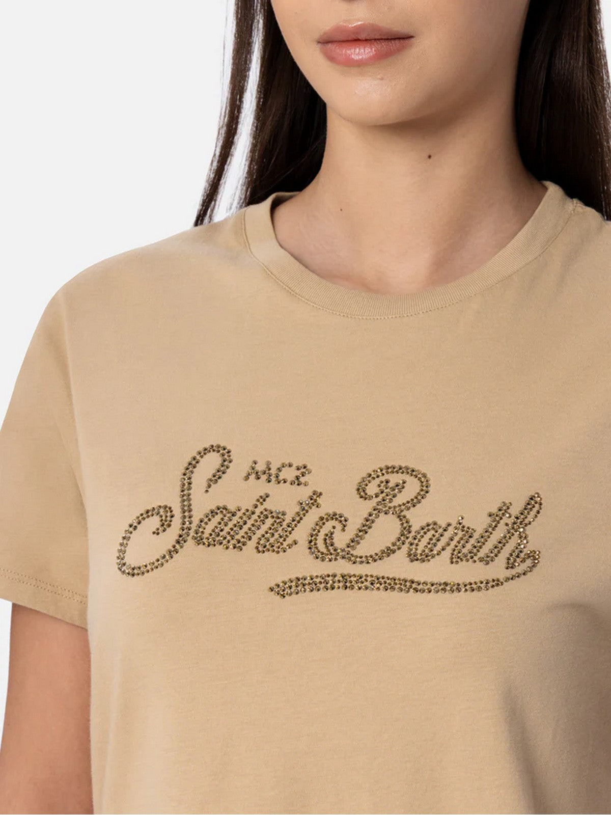 MC2 SAINT BARTH T-Shirt et Polo Femme EMILIE 05143F Beige