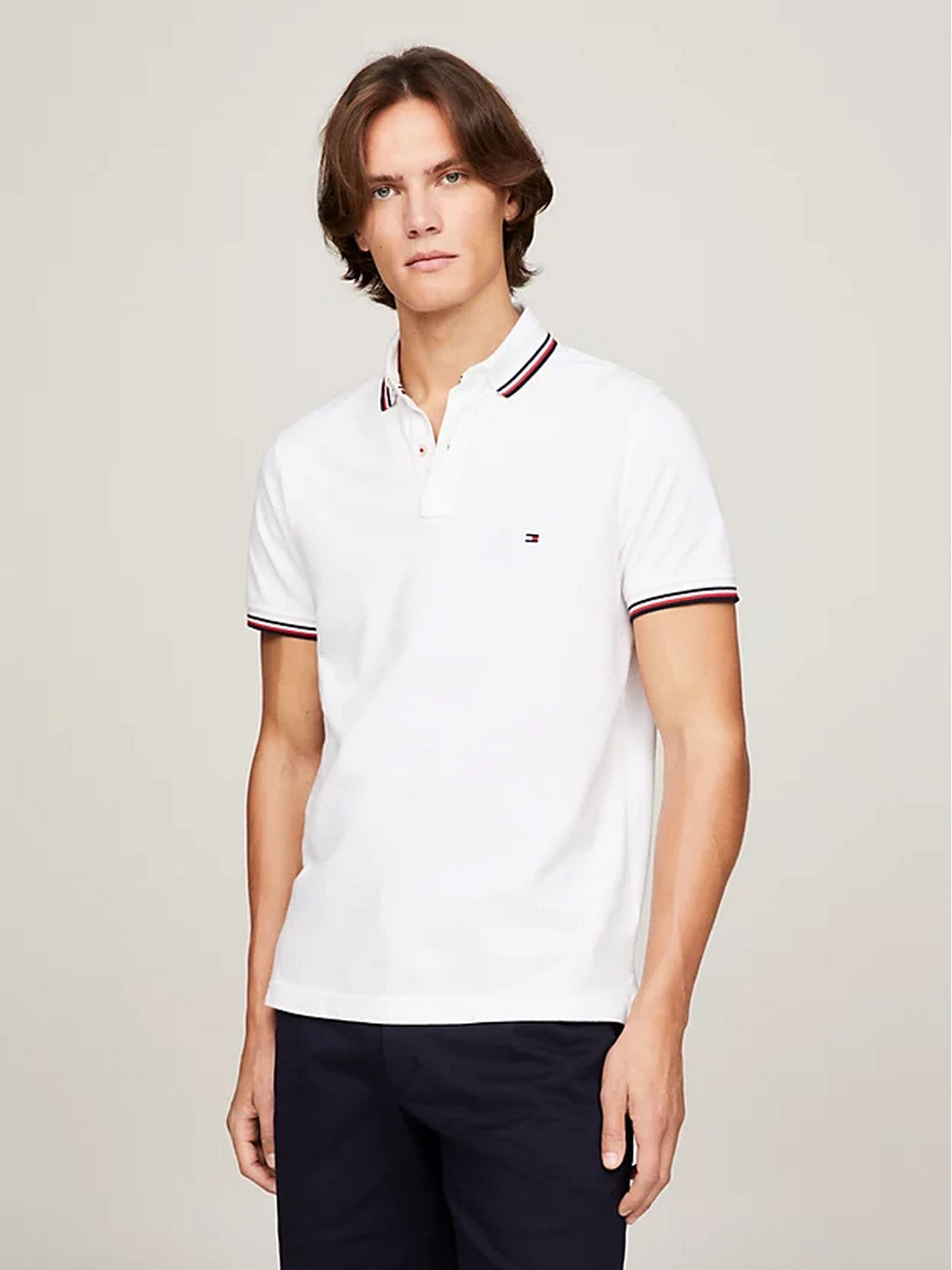 TOMMY HILFIGER T-Shirt et Polo Hommes MW0MW13080 YBR Blanc