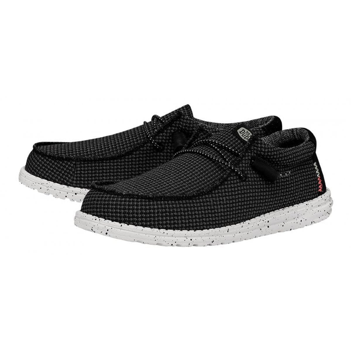 HEY DUDE Mocassin Hommes Wally Sport Mesh HD.40403 066 Noir