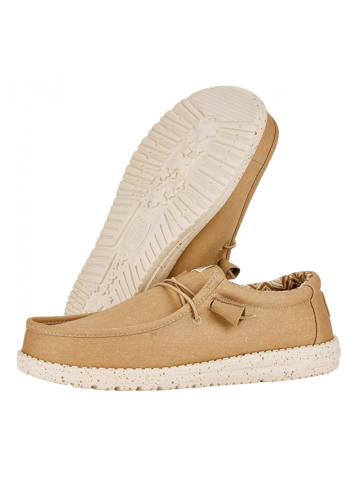 HEY DUDE Mocassin Hommes Wally Canvas HD.40700 265 Beige