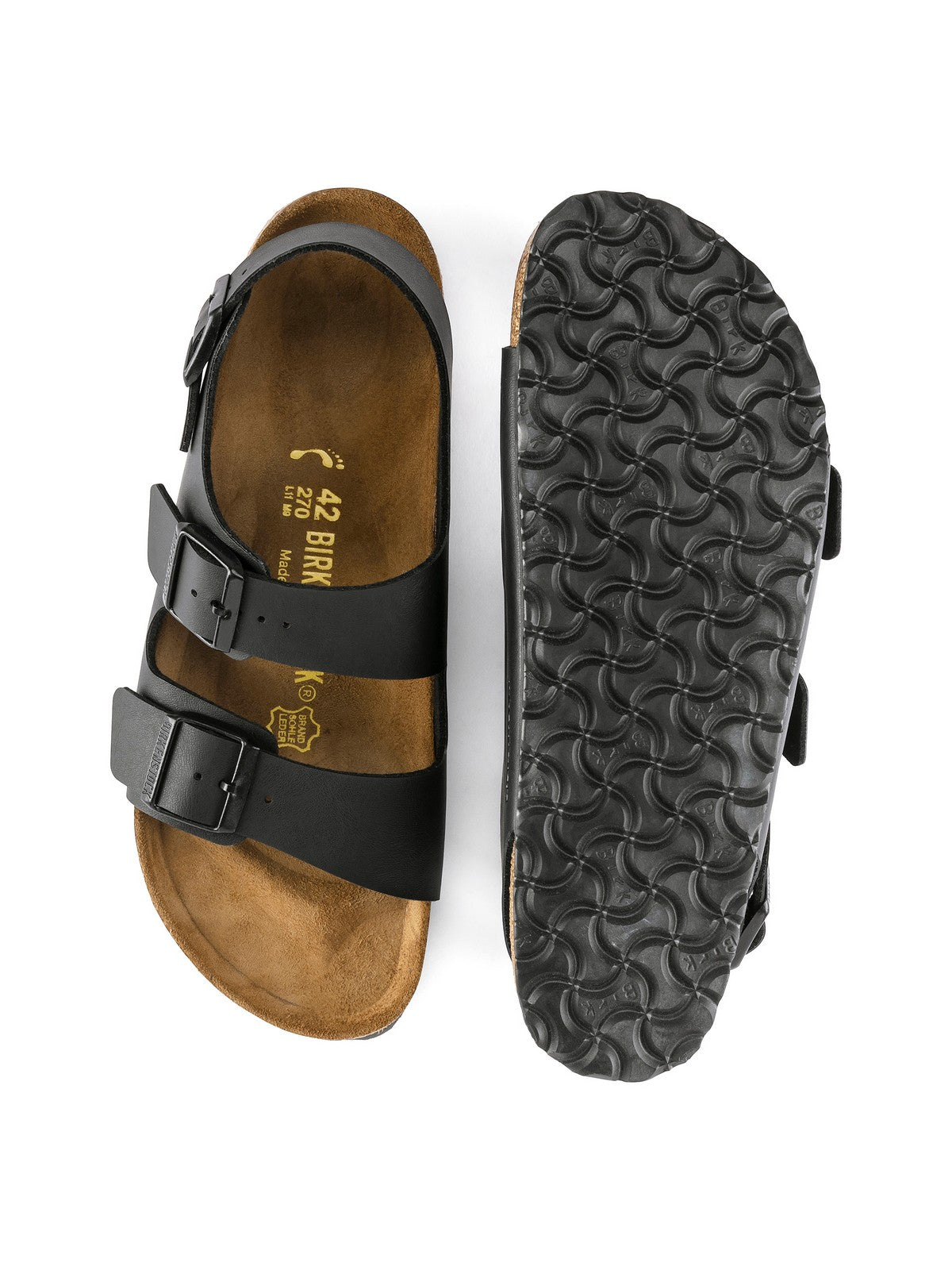 BIRKENSTOCK Hommes Sandalwood Milan 034791 Noir