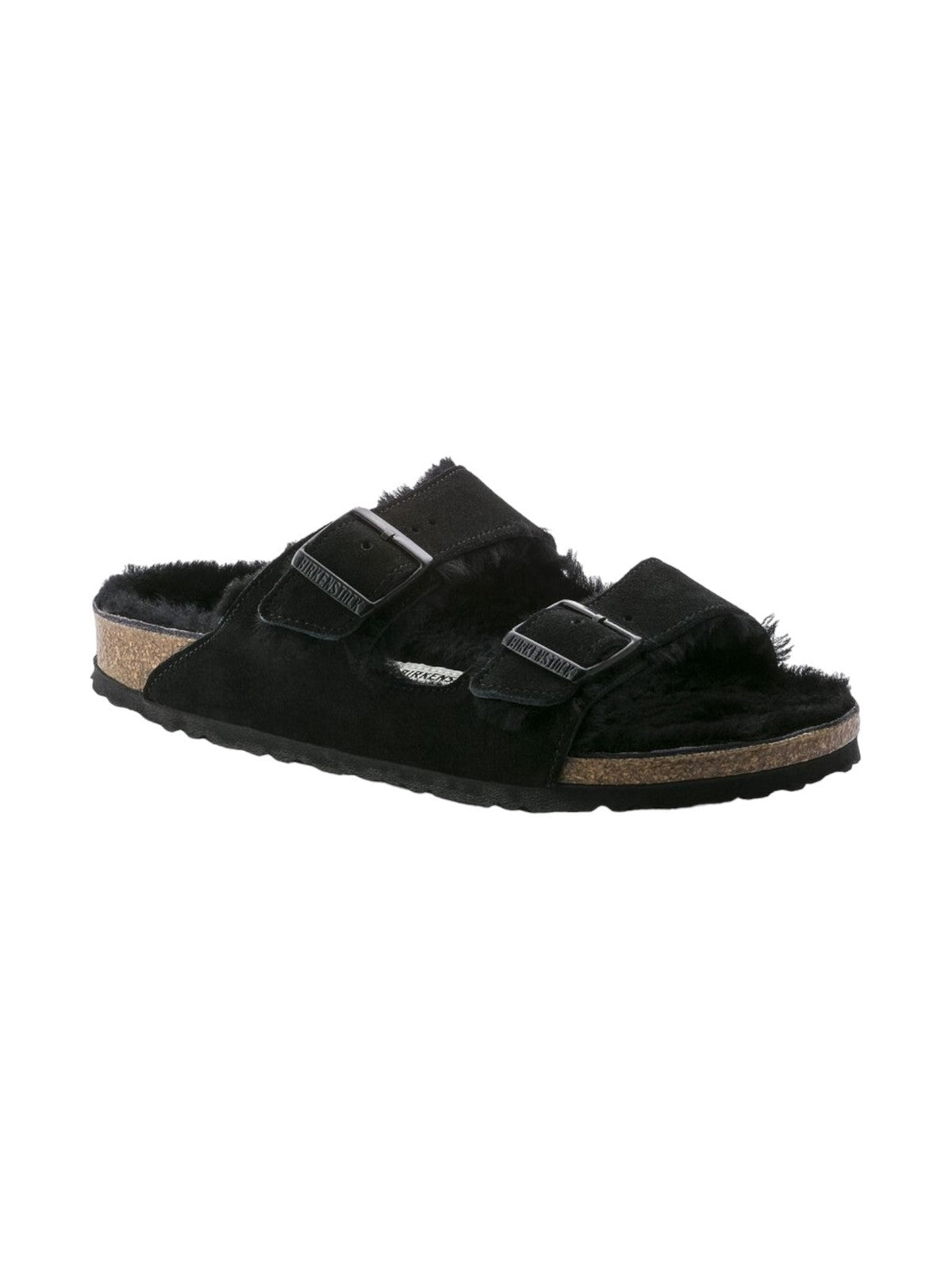 BIRKENSTOCK Pantoufles en shearling Arizona Adulte 752663 Noir