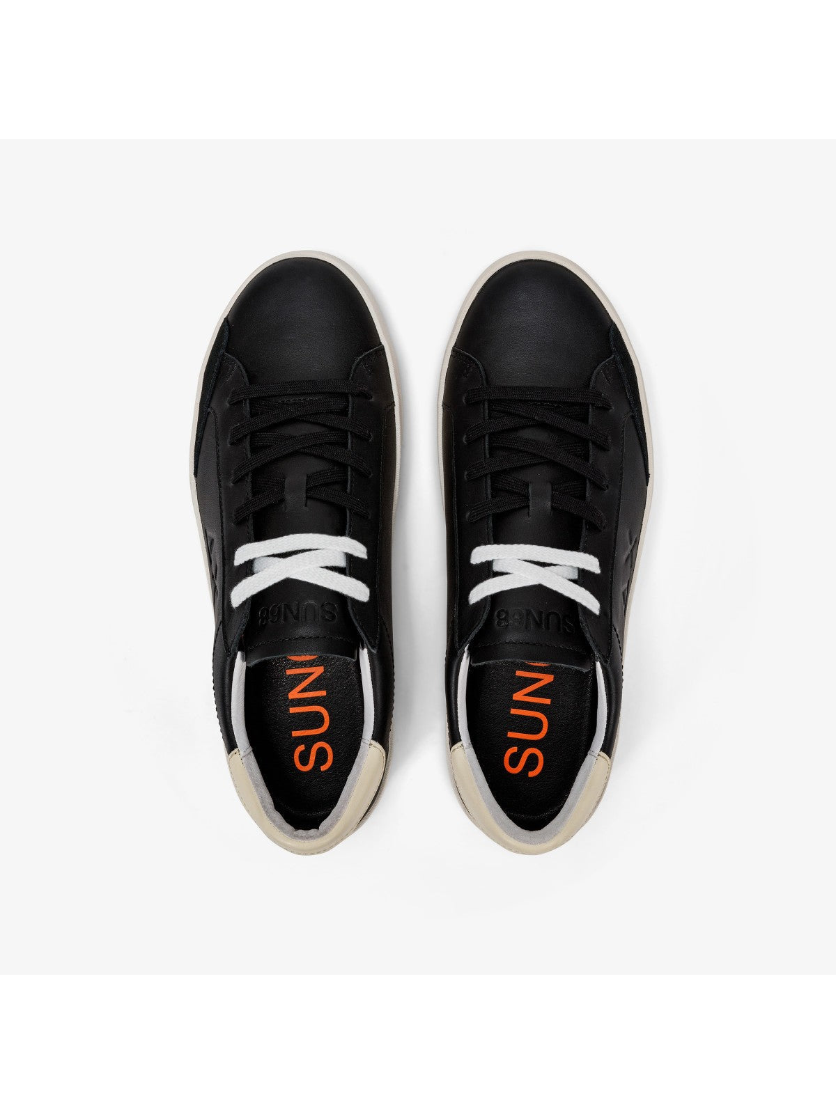 SUN68 Sneaker Hommes Street Cuir Z34140 11 Noir