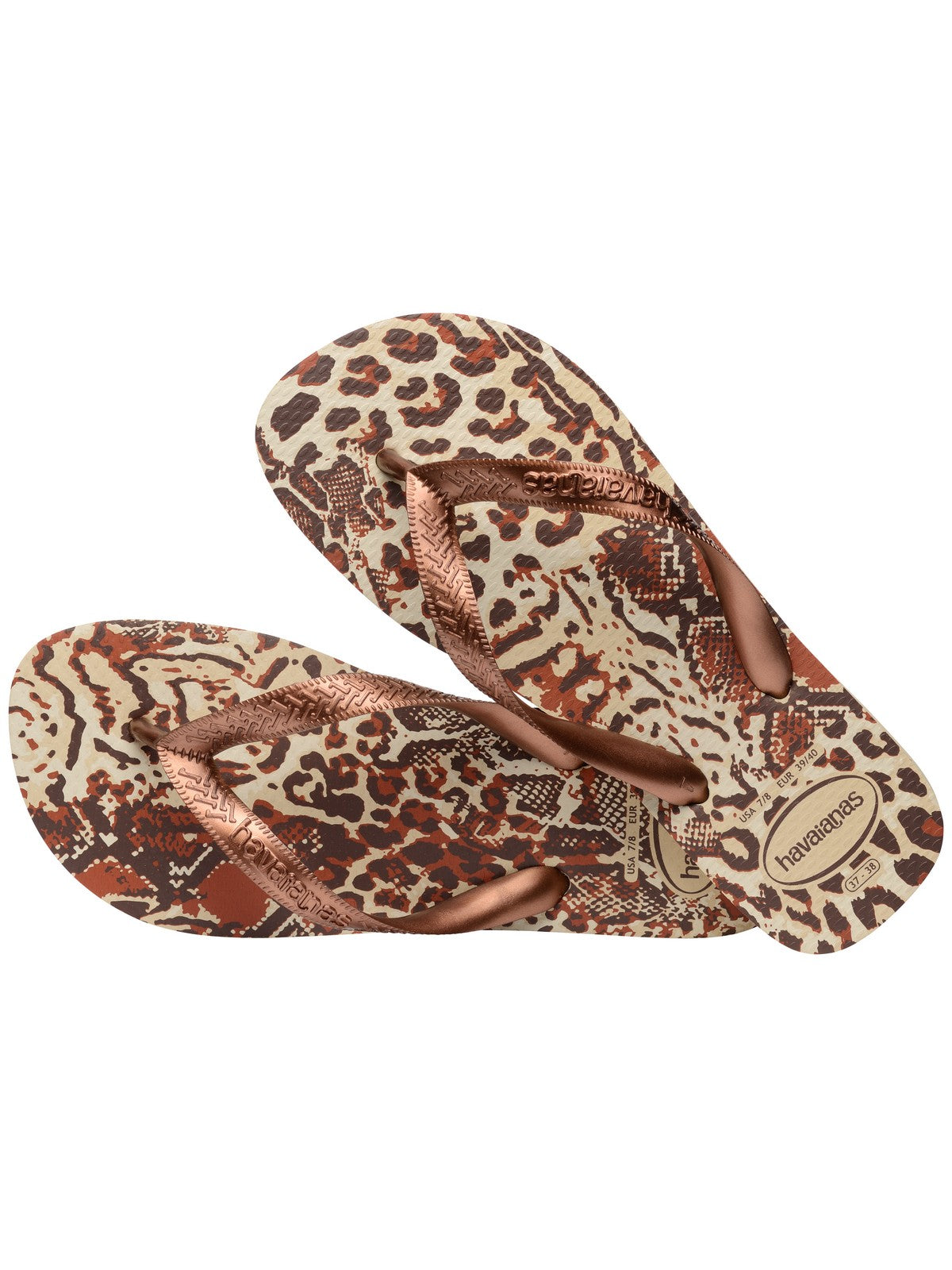 Tongs pour femmes HAVAIANAS Hav. Top animals 4132920.7440 Beige