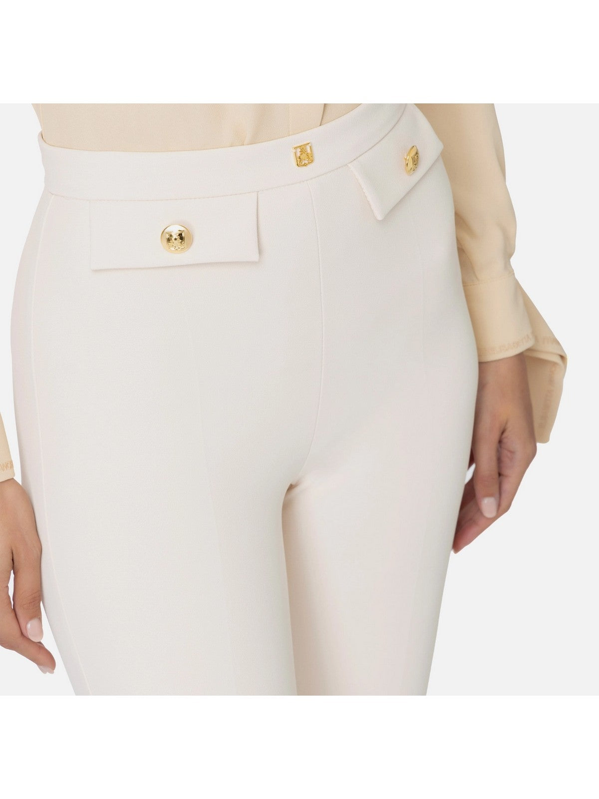 ELISABETTA FRANCHI Pantalons pour femmes PA02446E2 193 Blanc