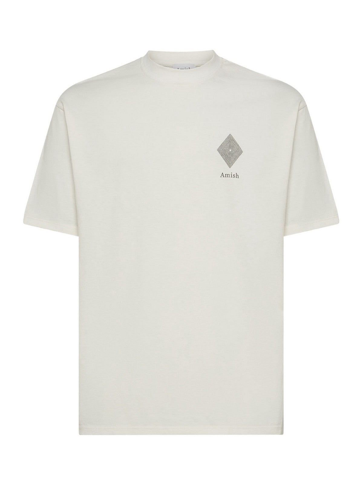 AMISH T-shirt hommes AMX034CG45XXXX C0021 Blanc
