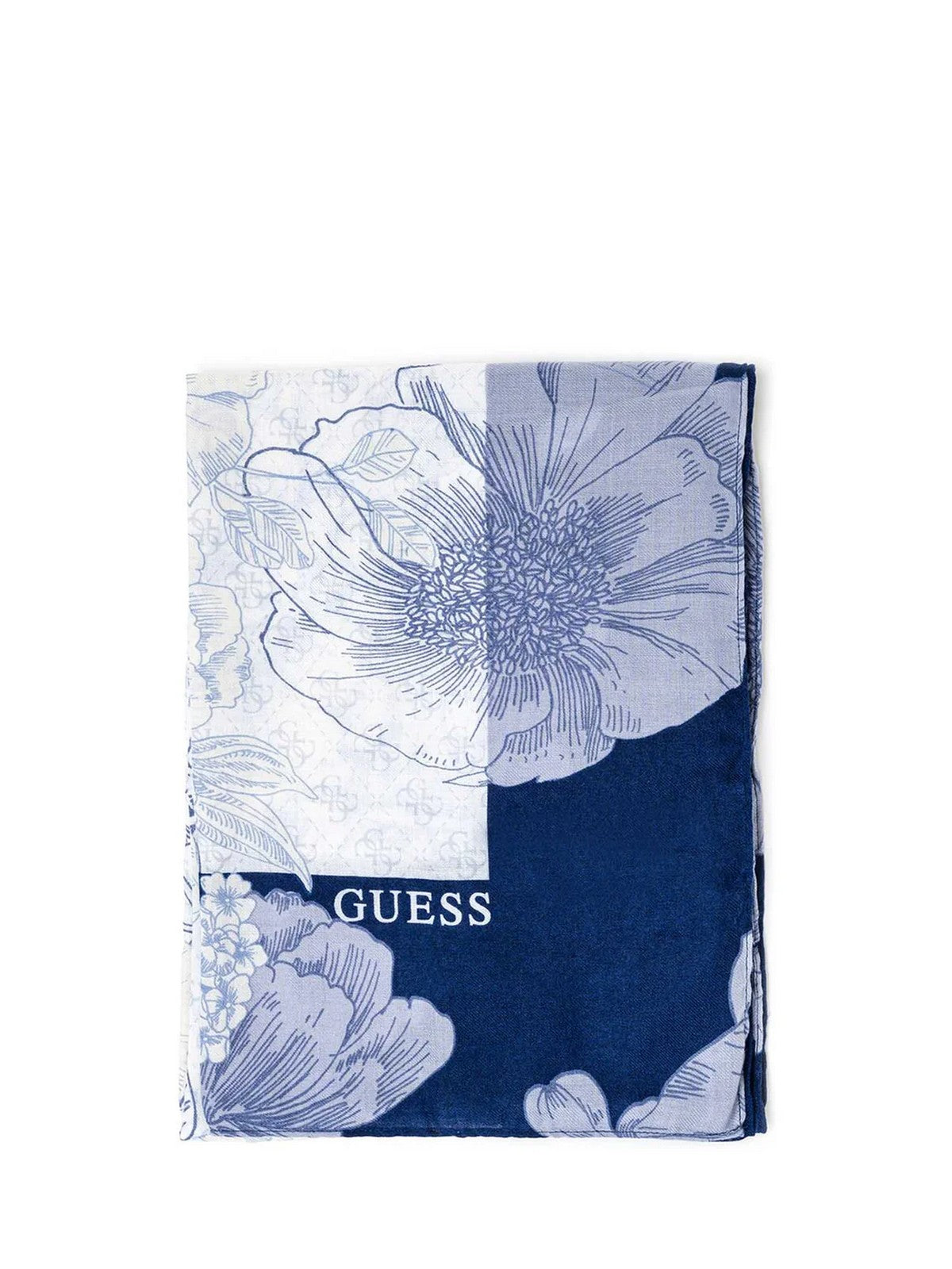 Foulard GUESS pour femme Kefiah 140X140 AW9988 POL03 BLUE