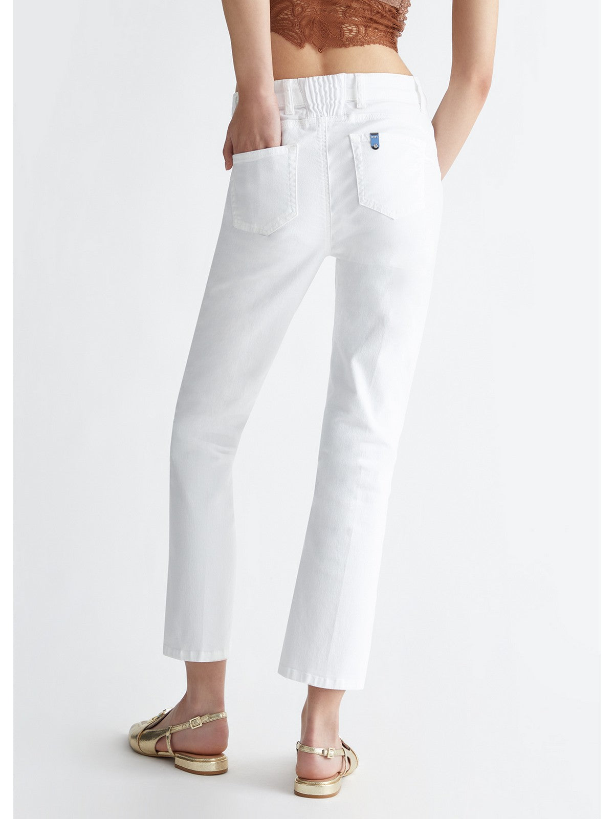 LIU JO BLUE DENIM Pantalon femme UA4072TS047 11111 Blanc