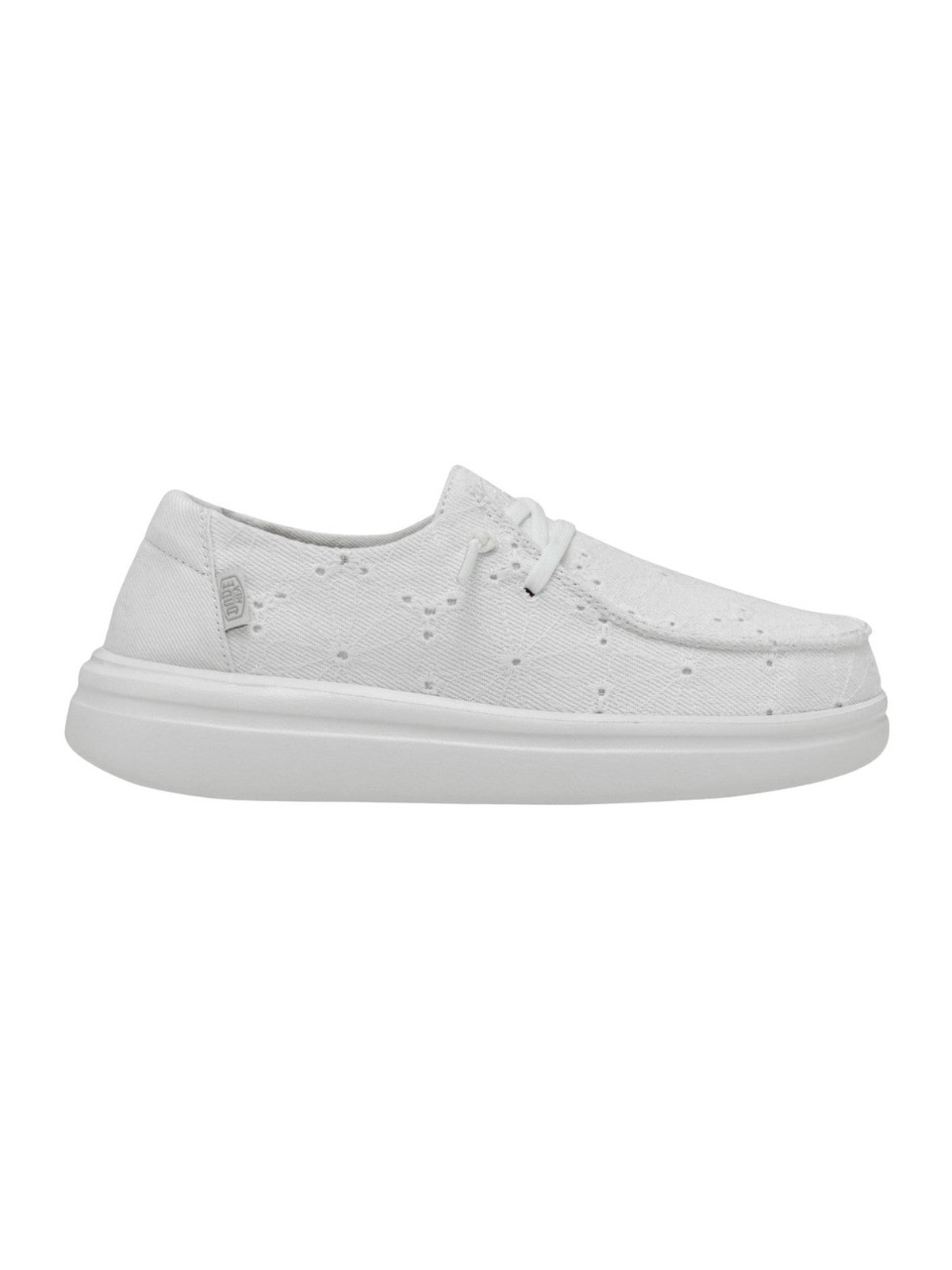 HEY DUDE Mocassin Wendy Rise Eyelet W HD.40075 9CT Blanc pour femme