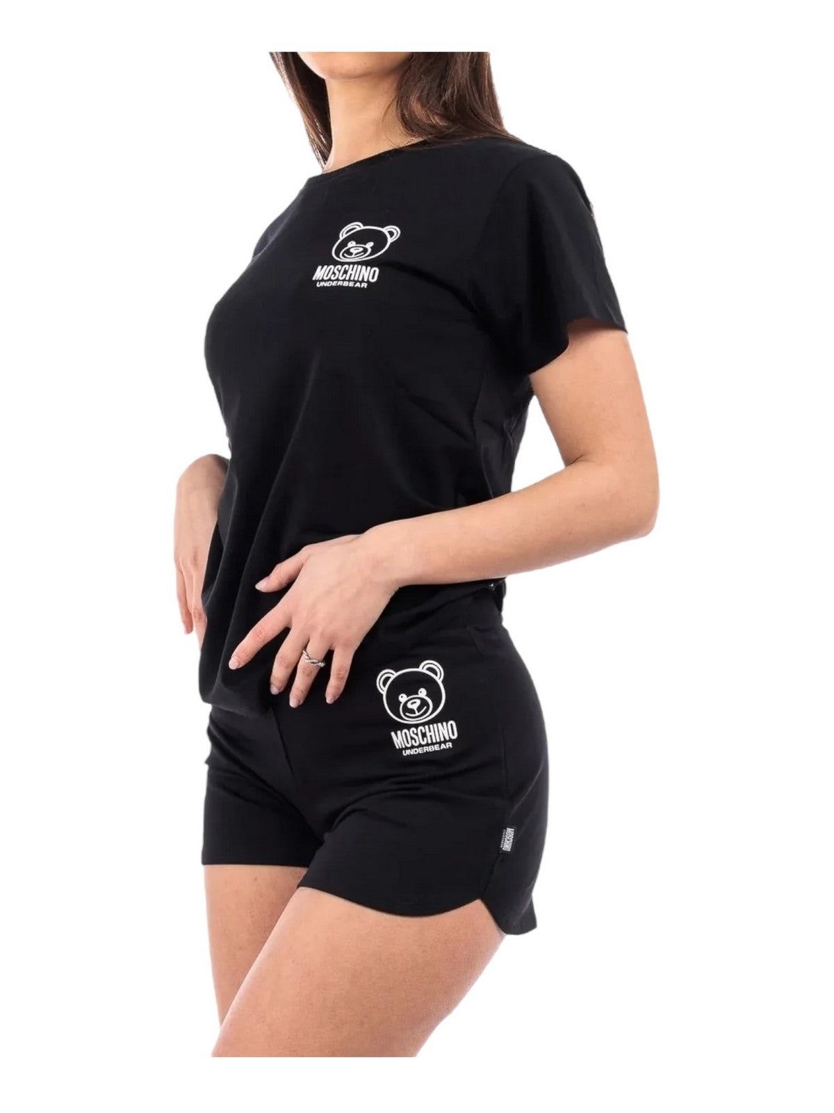 MOSCHINO UNDERWEAR T-shirt et polo pour femmes 241V6A0703 4406 555 Noir