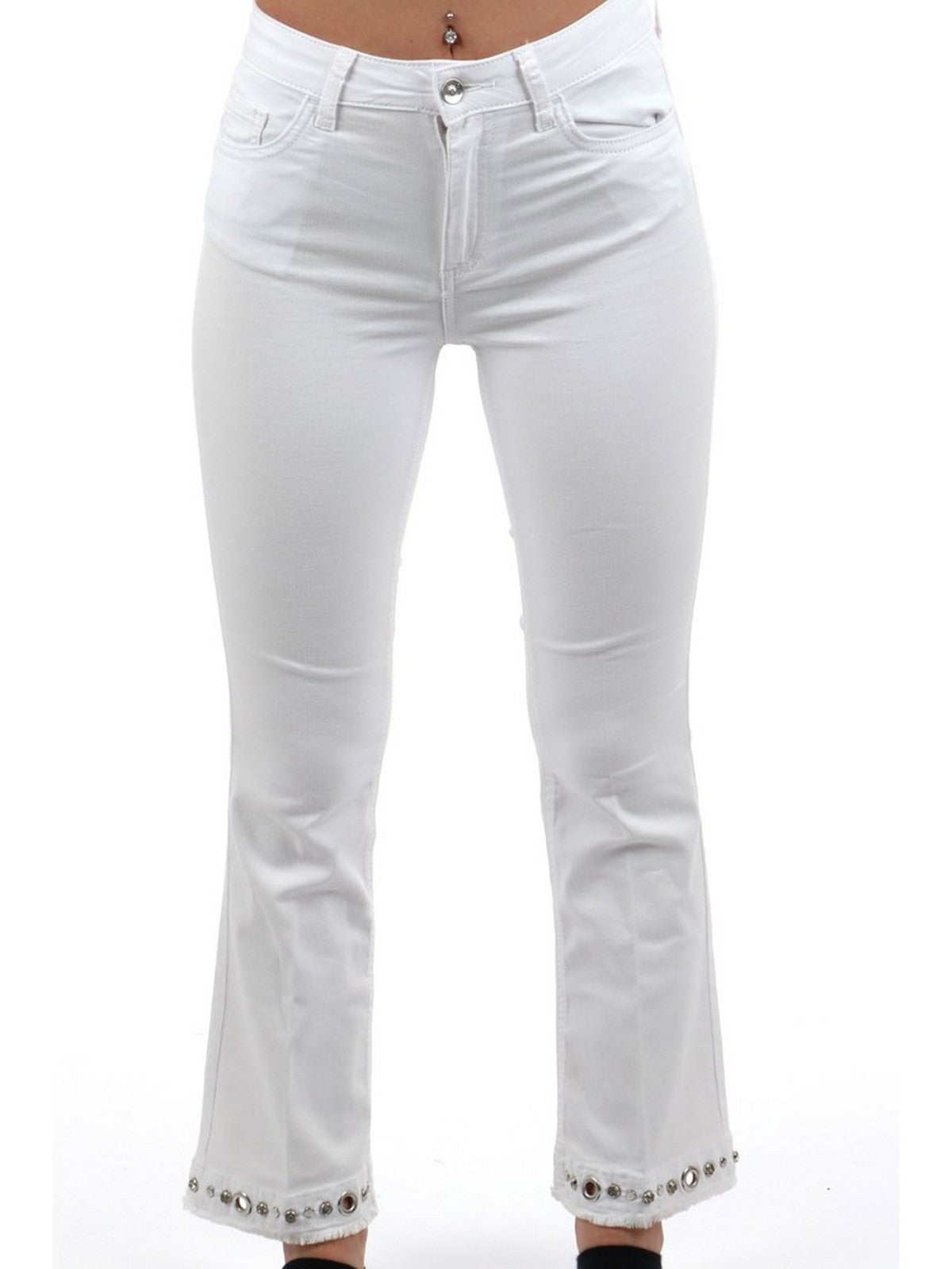 LIU JO WHITE Pantalon femme MA4292T4033 N9354 Blanc