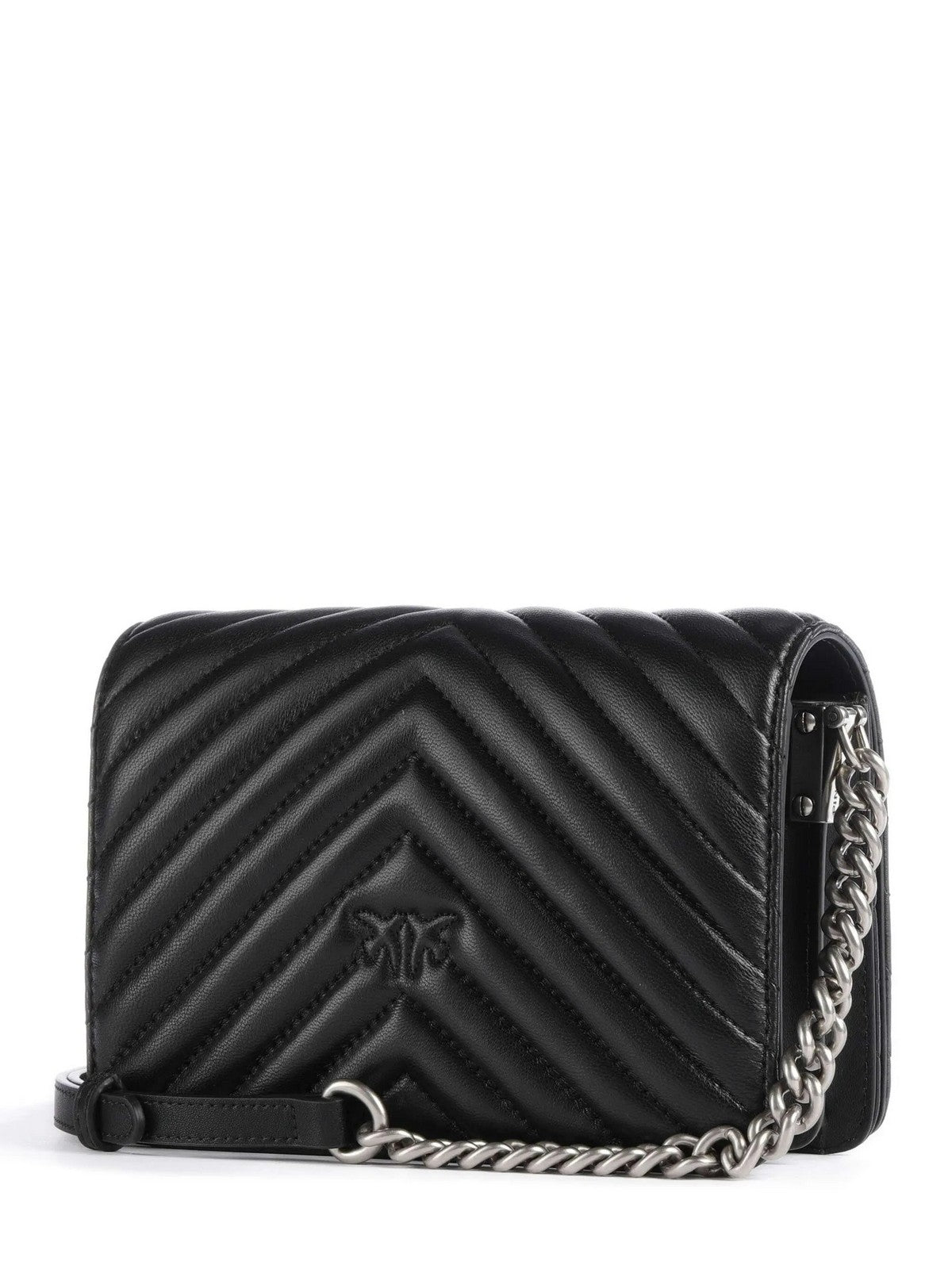 PINKO Sac Femme Love Click Mini Sheep Nappa Ch 100067-A0GK Z99O Noir