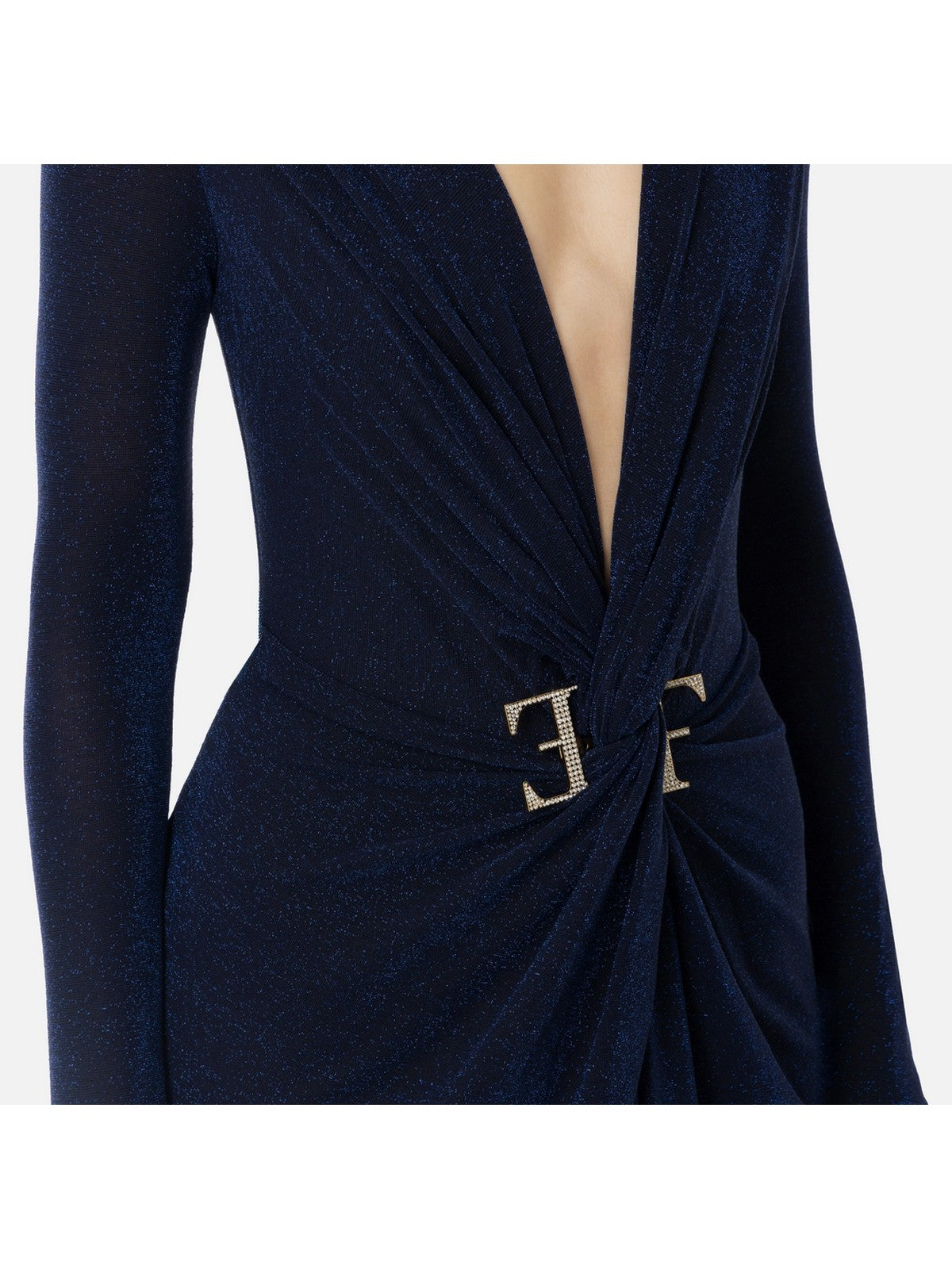 ELISABETTA FRANCHI Robe Femme AB72447E2 B75 Bleu