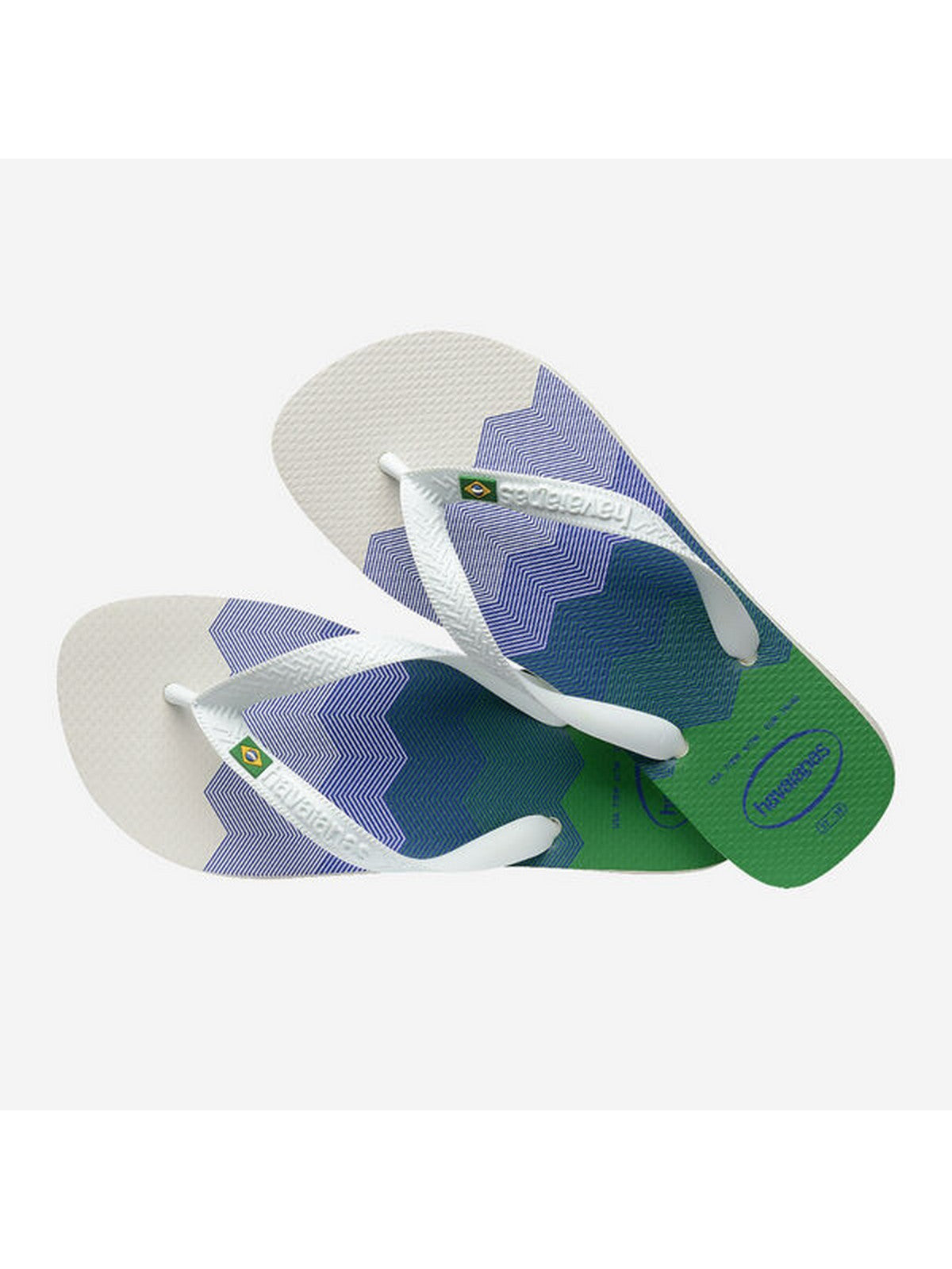 Tongs unisexes pour adultes HAVAIANAS Hav. Brasil Fresh 4145745.7886 Blanc