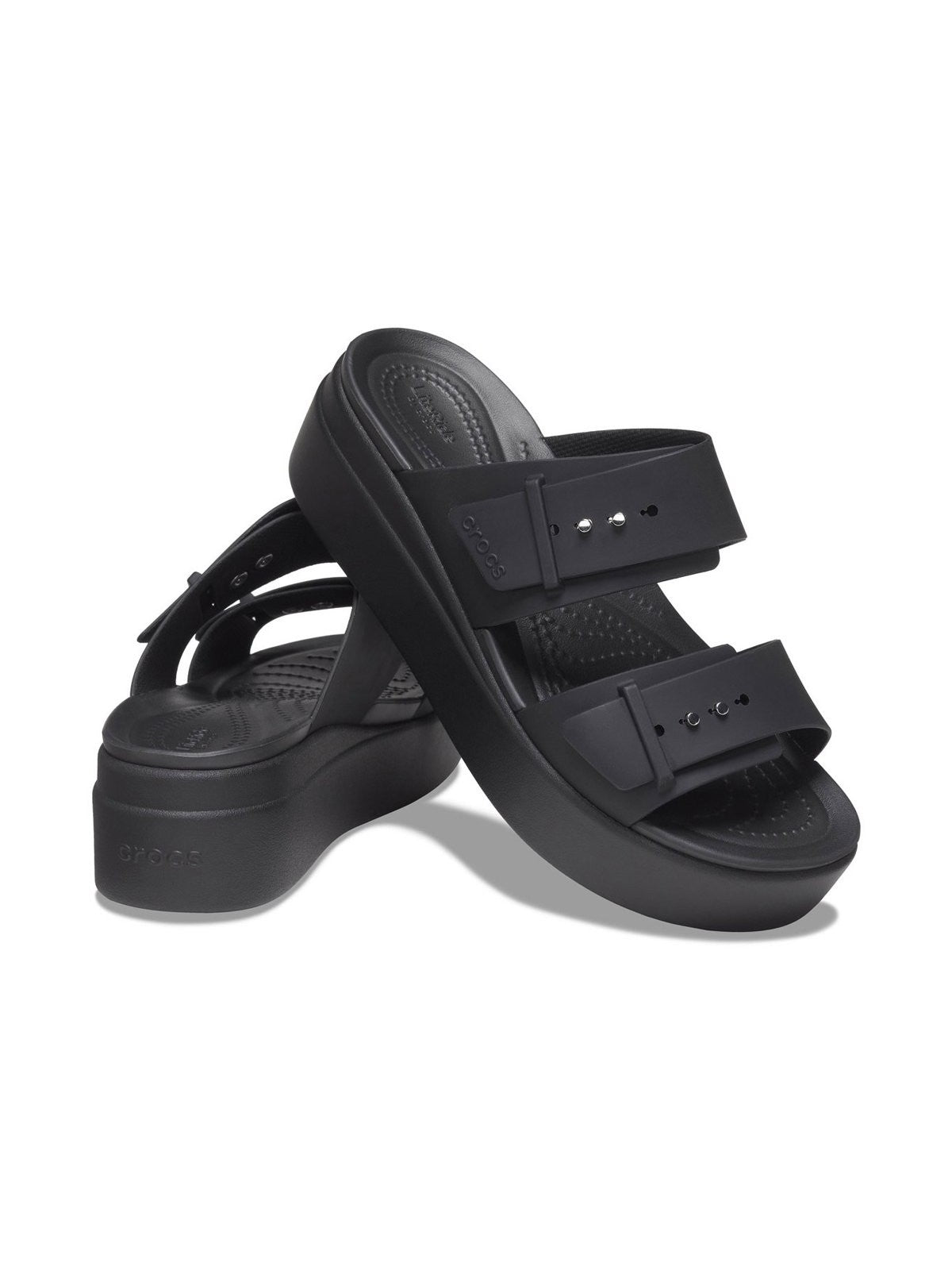 CROCS Sandale Brooklyn basse pour femme 207431 001 Noir