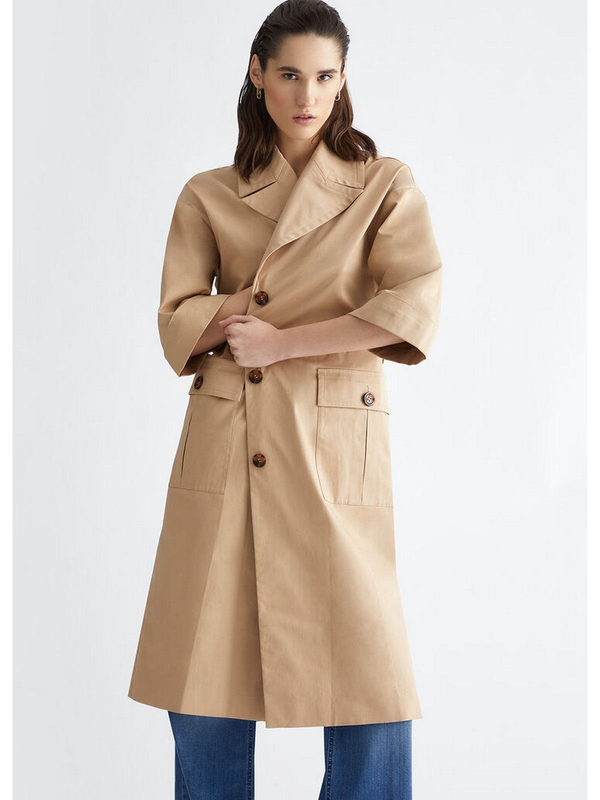 LIU JO BLACK Trench Coat pour femme CA4352TS049 41209 Beige