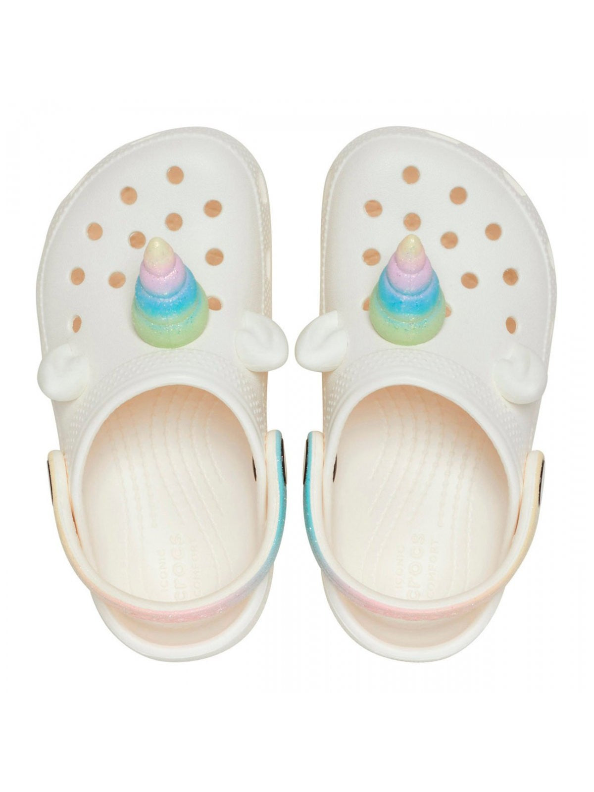 CROCS Slipper Kids and teens Cls IAM Rainbow Unicorn Clog T 209701 0WV White