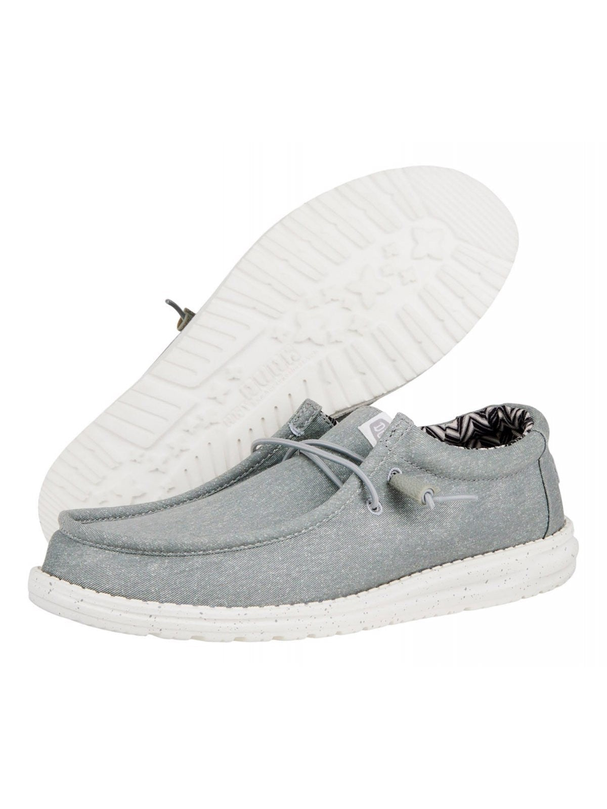 HEY DUDE Mocassin Hommes Wally Canvas HD.40700 007 Gris