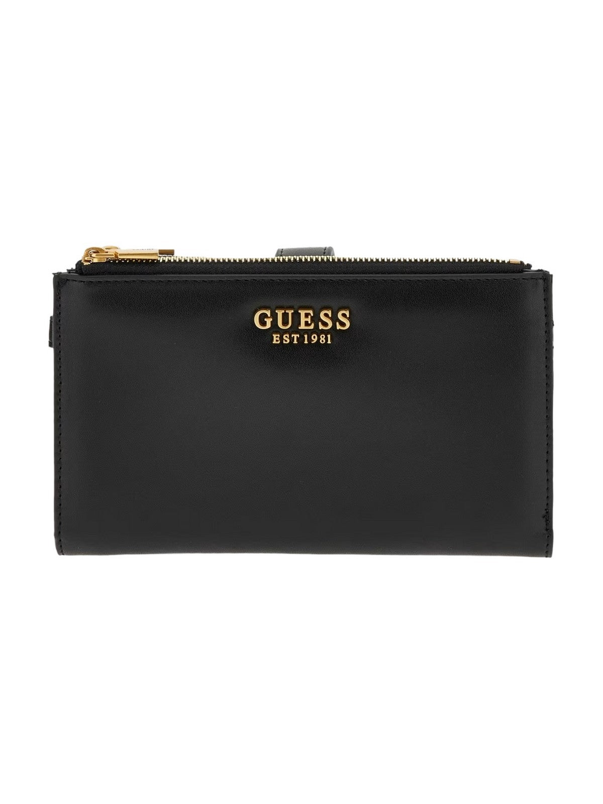 GUESS Portefeuille Femme Laurel Slg Large Zip SWVA85 00570 BLA Noir