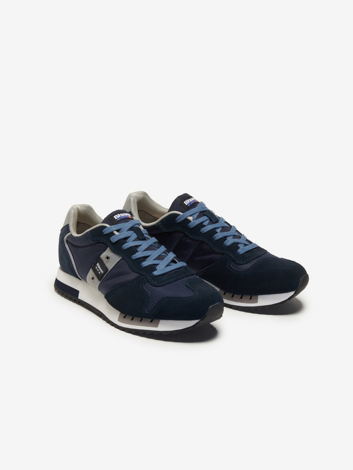 BLAUER Hommes Sneaker QUEENS01 S4QUEENS01/MES NVY Bleu